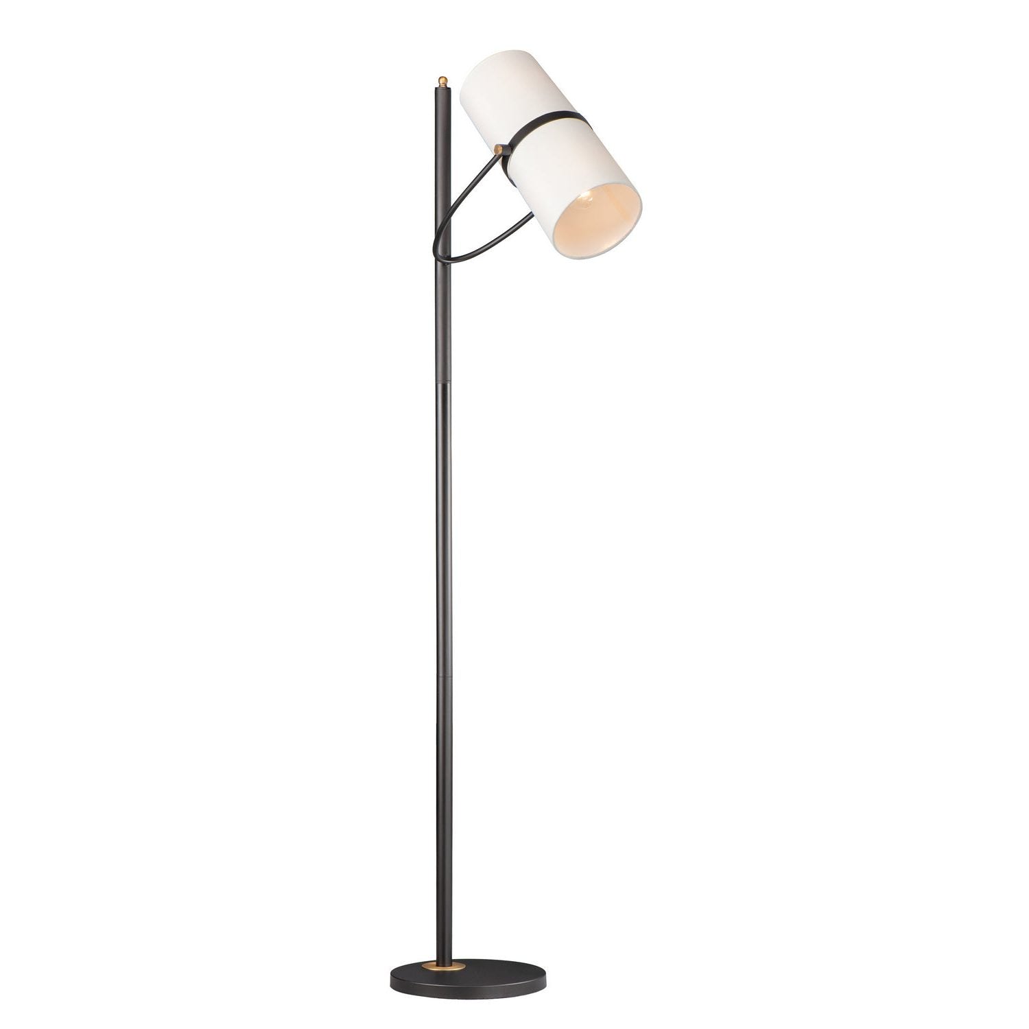 Maxim - 11104OFBZAB - Two Light Floor Lamp - Oscar - Bronze / Antique Brass
