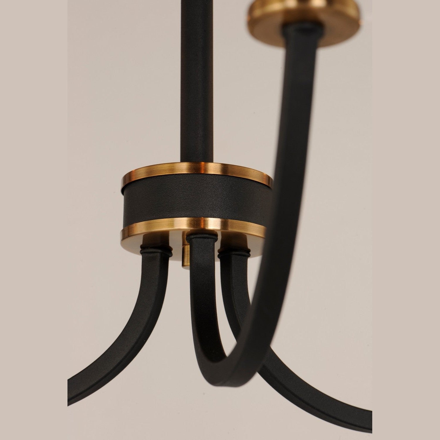 Maxim - 11373BKAB - Three Light Chandelier - Charlton - Black / Antique Brass