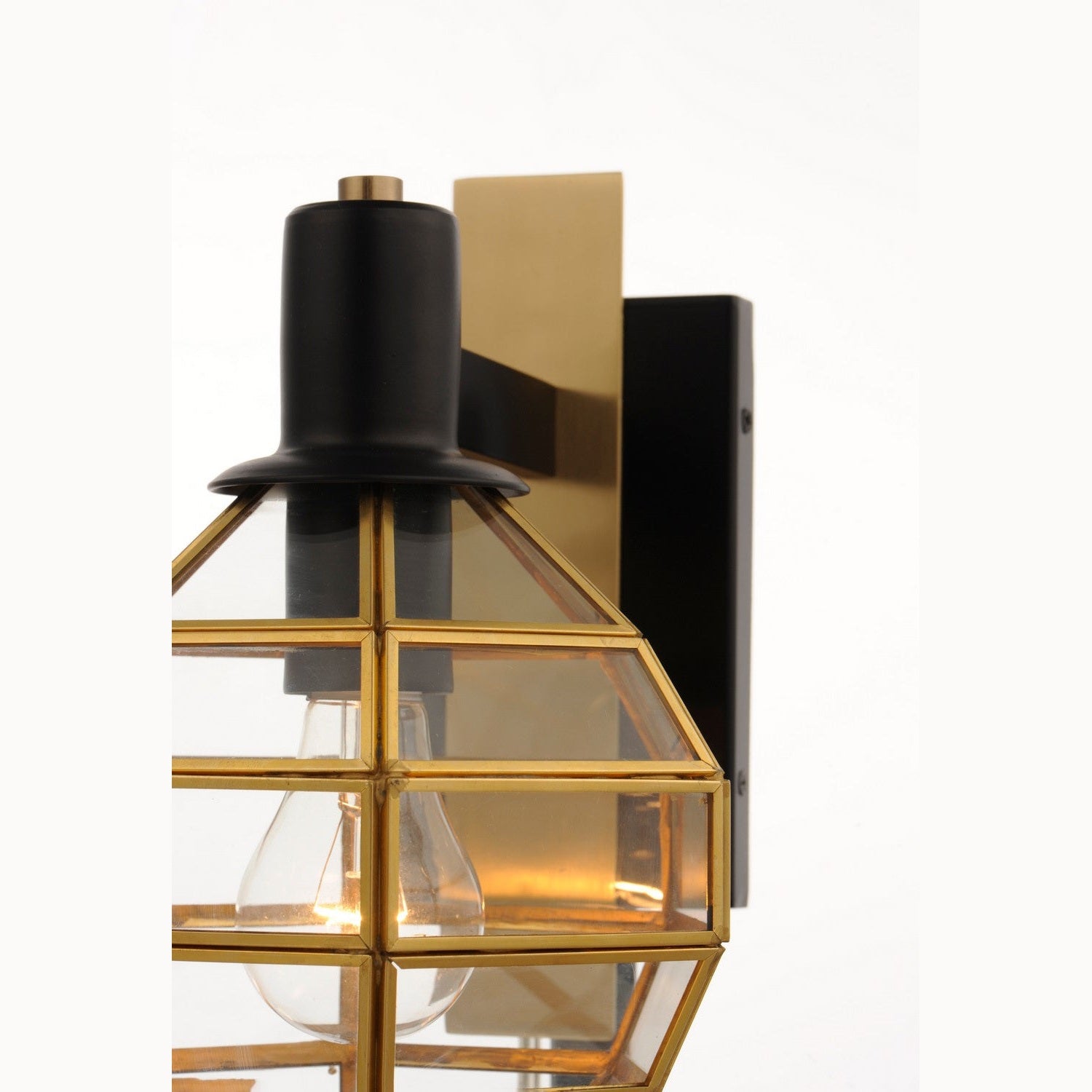Maxim - 11543BKBUB - One Light Outdoor Wall Lantern - Heirloom - Black / Burnished Brass