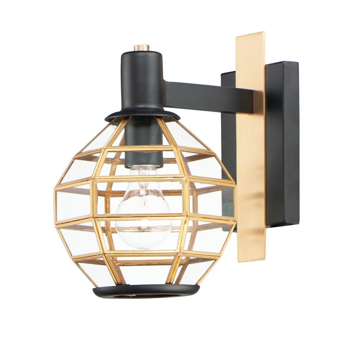 Maxim - 11543BKBUB - One Light Outdoor Wall Lantern - Heirloom - Black / Burnished Brass