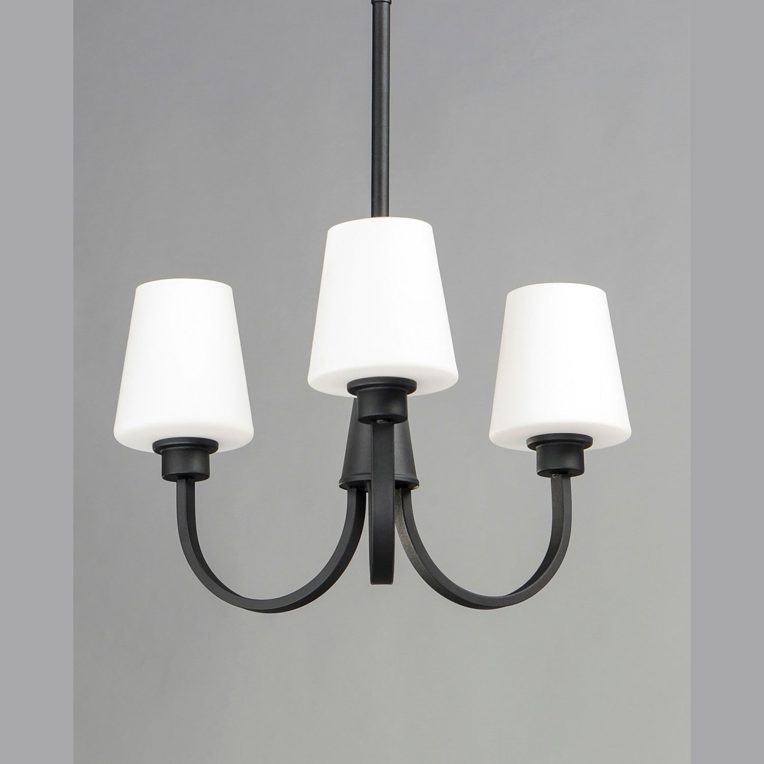 Maxim - 11823SWBK - Three Light Chandelier - Shelter - Black