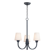 Maxim - 11823SWBK - Three Light Chandelier - Shelter - Black