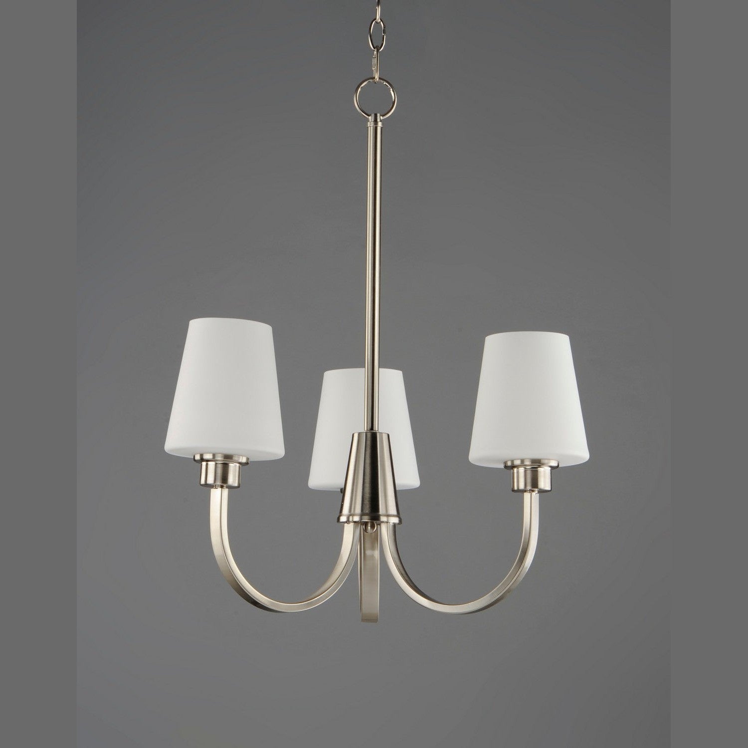 Maxim - 11823SWSN - Three Light Chandelier - Shelter - Satin Nickel