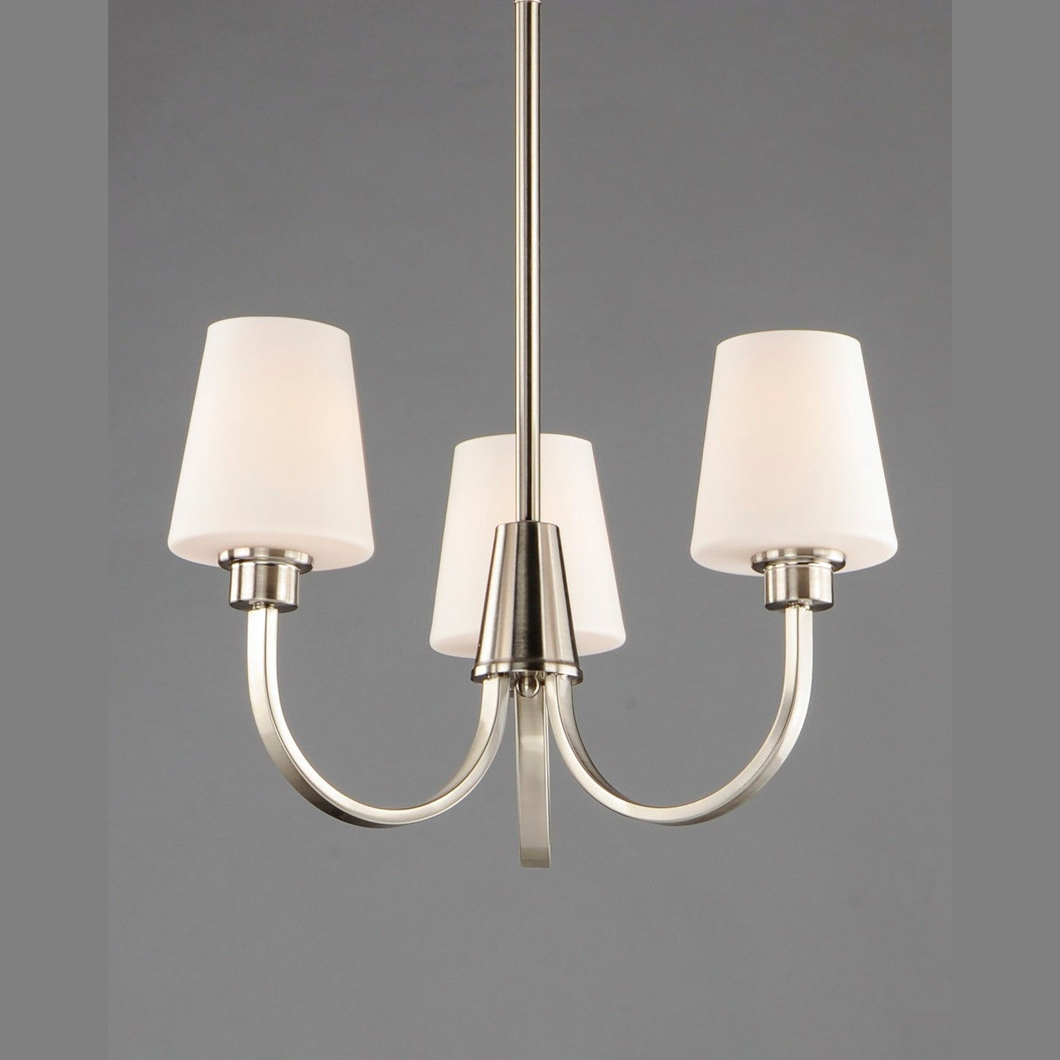 Maxim - 11823SWSN - Three Light Chandelier - Shelter - Satin Nickel