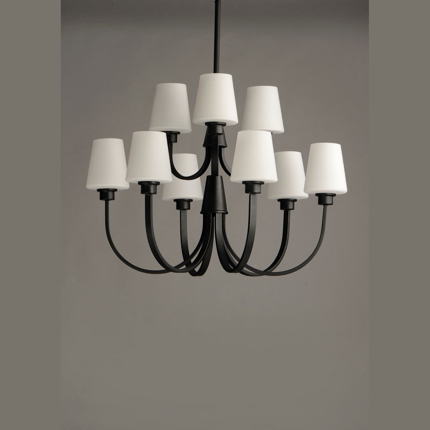 Maxim - 11826SWBK - Nine Light Chandelier - Shelter - Black