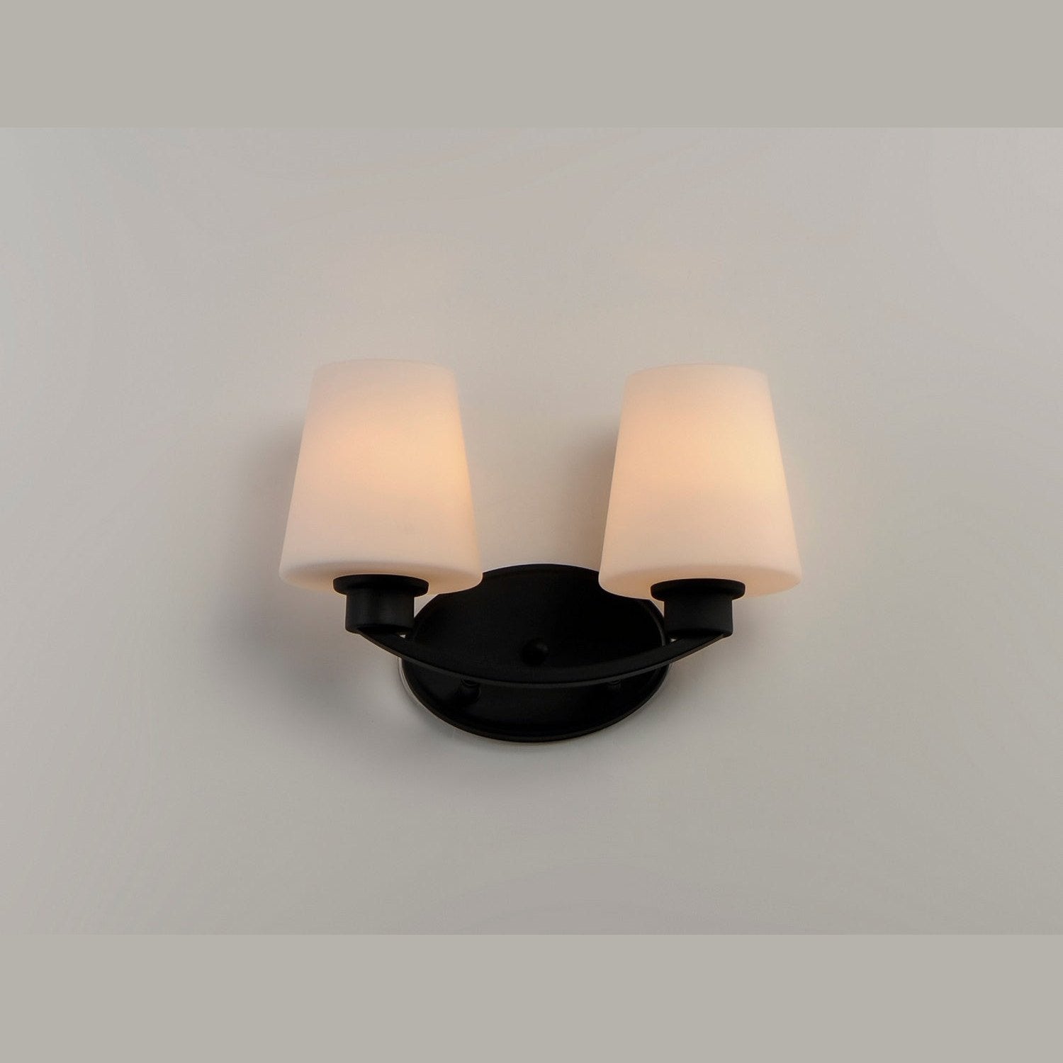 Maxim - 11832SWBK - Two Light Bath Vanity - Shelter - Black
