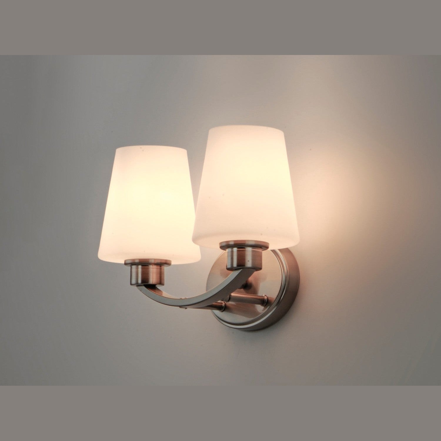 Maxim - 11832SWSN - Two Light Bath Vanity - Shelter - Satin Nickel