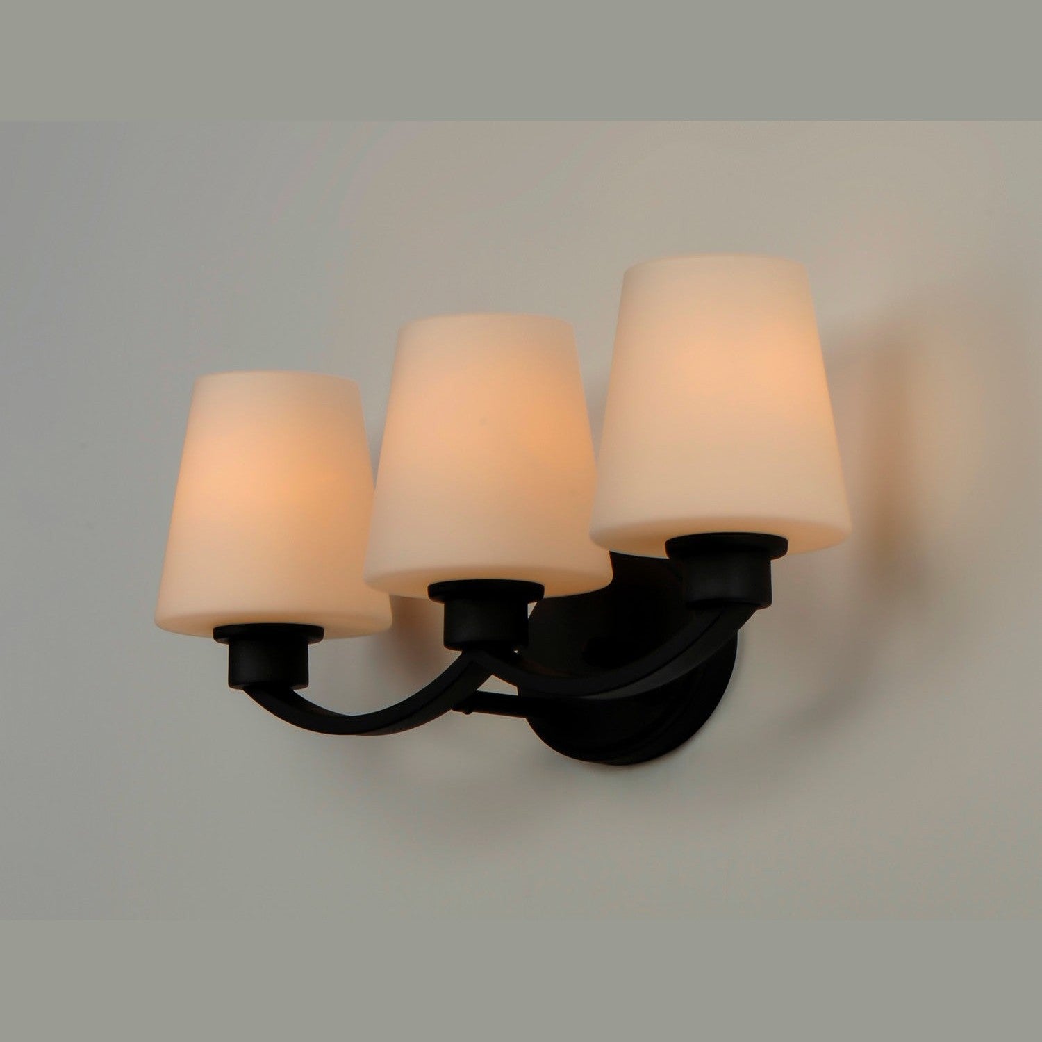 Maxim - 11833SWBK - Three Light Bath Vanity - Shelter - Black