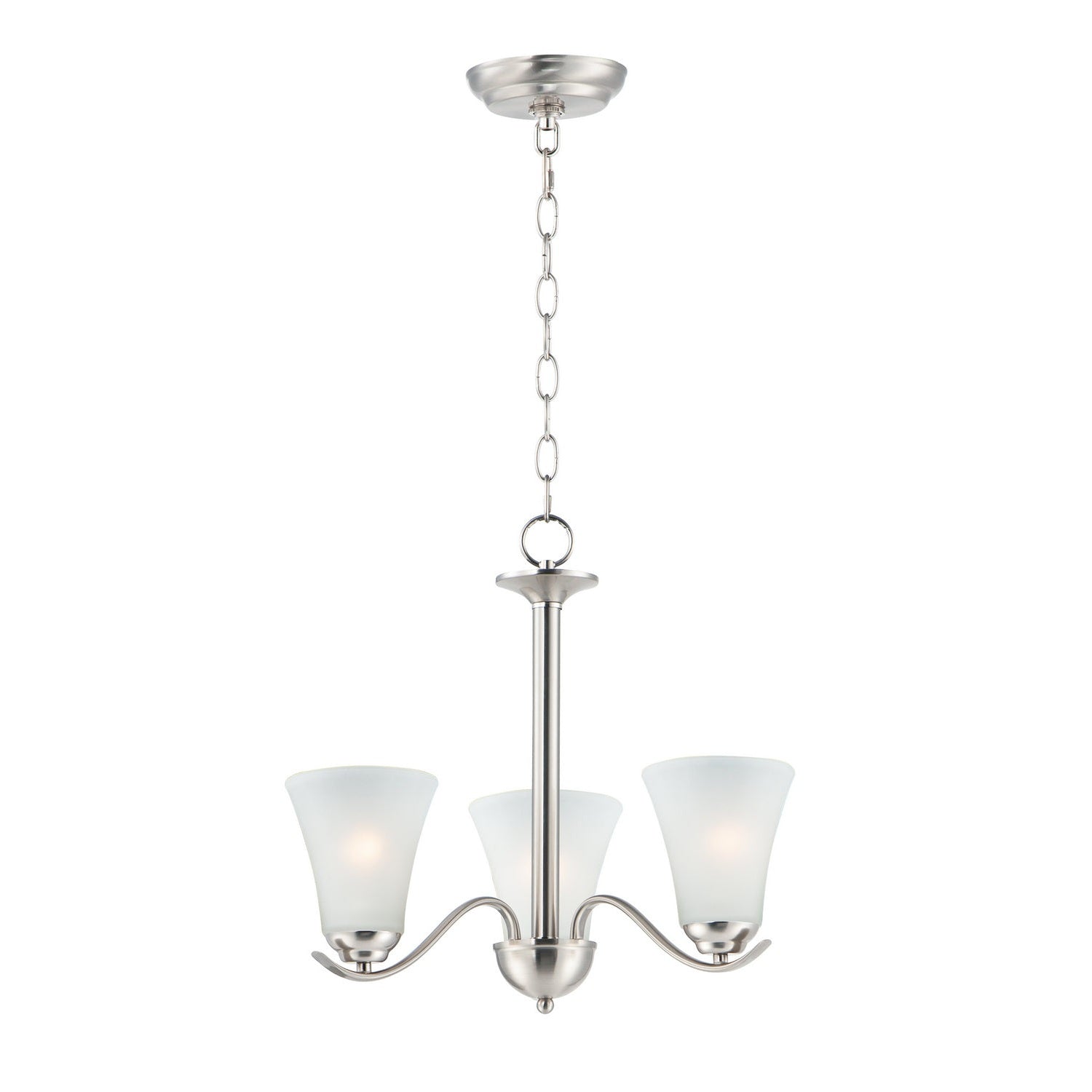 Maxim - 12073FTSN - Three Light Chandelier - Vital - Satin Nickel