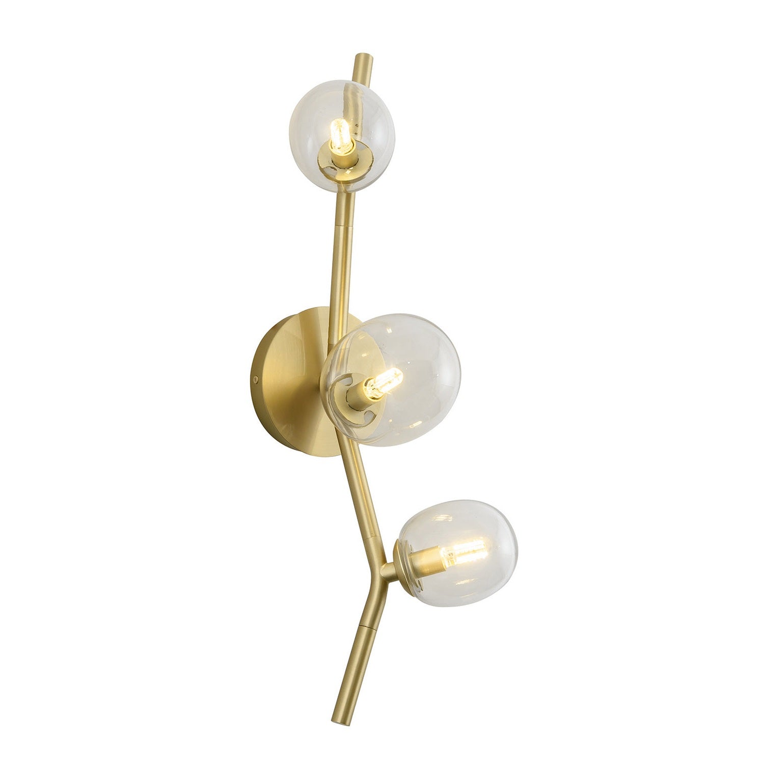 Avenue Lighting - HF4803-CLR - LED Wall Sconce - Hampton - Brushed Brass w/Clear Glass