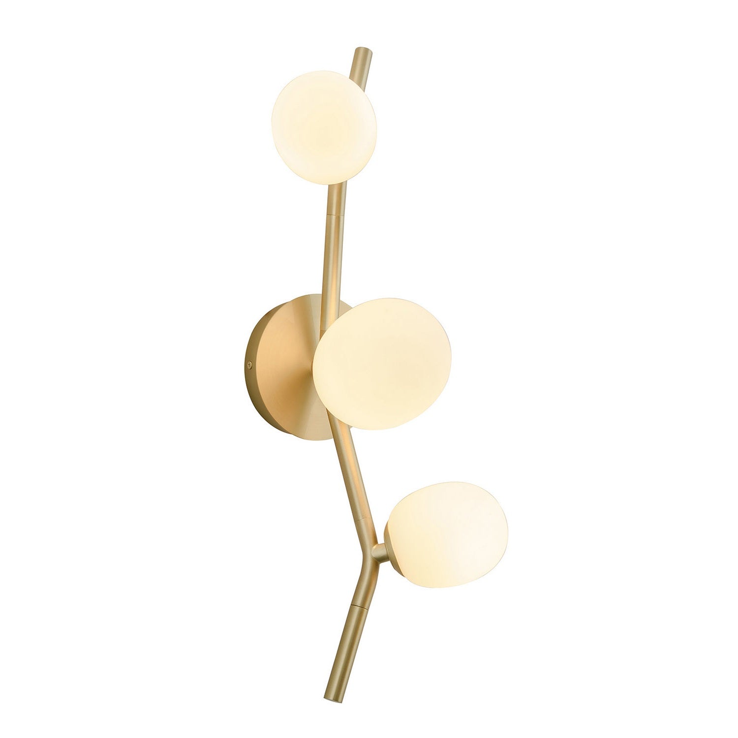 Avenue Lighting - HF4803-WHT - LED Wall Sconce - Hampton - Brushed Brass w/White Glass