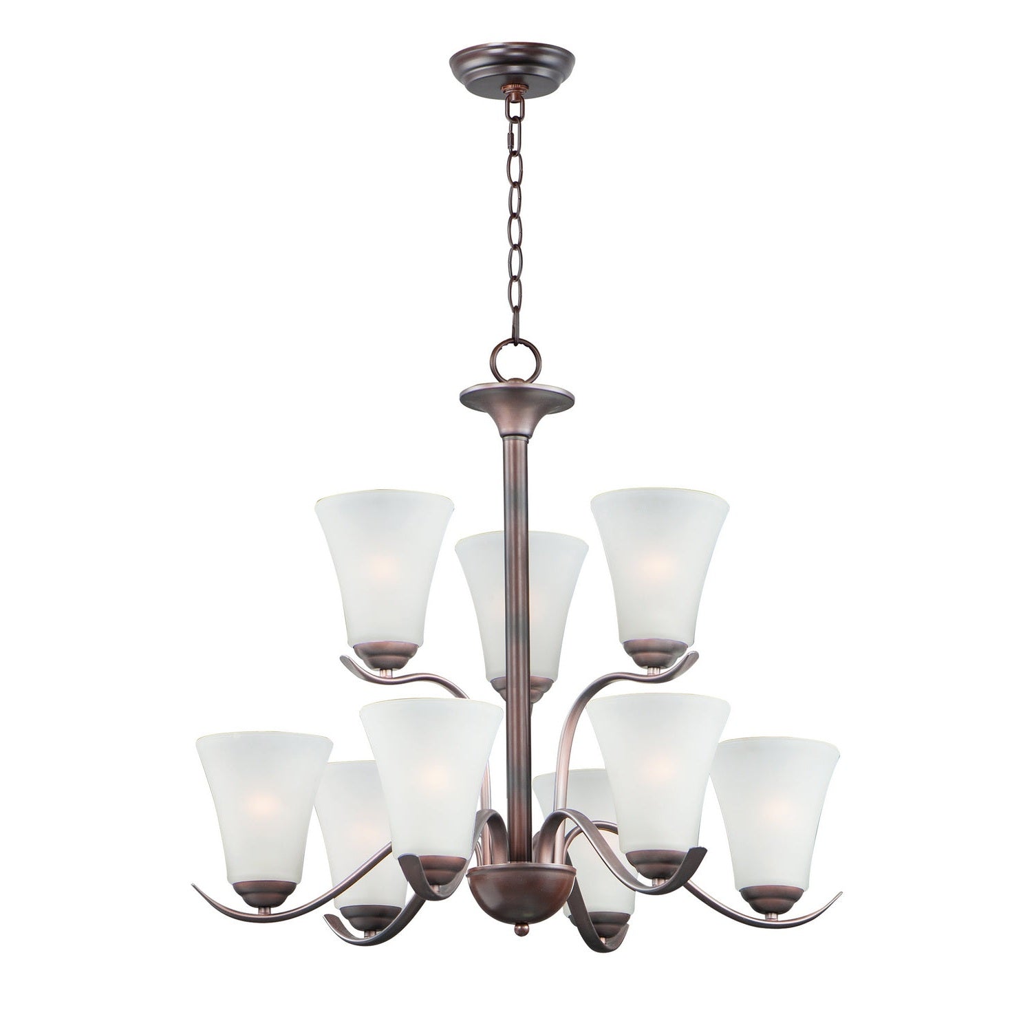 Maxim - 12076FTOI - Nine Light Chandelier - Vital - Oil Rubbed Bronze