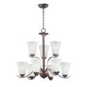 Maxim - 12076FTOI - Nine Light Chandelier - Vital - Oil Rubbed Bronze