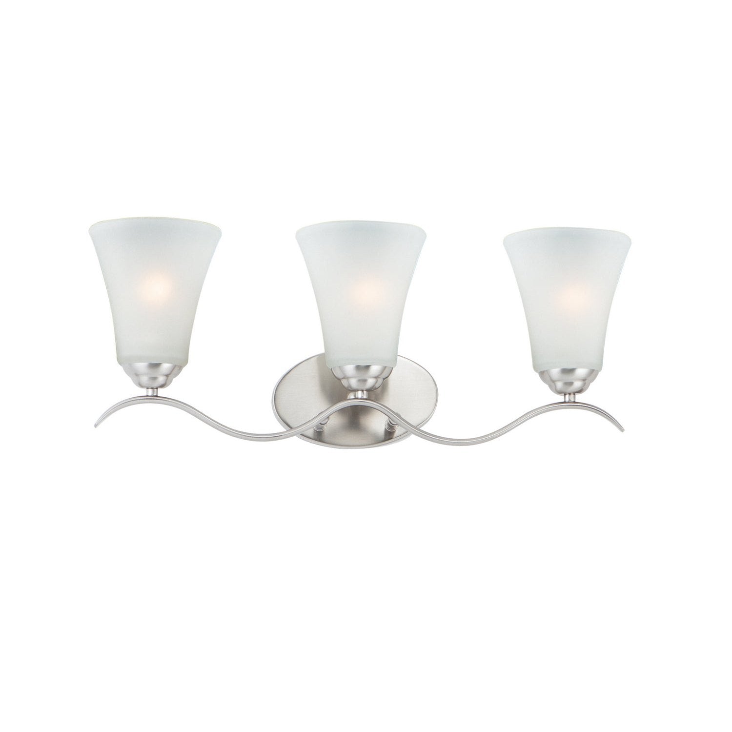 Maxim - 12083FTSN - Three Light Bath Vanity - Vital - Satin Nickel