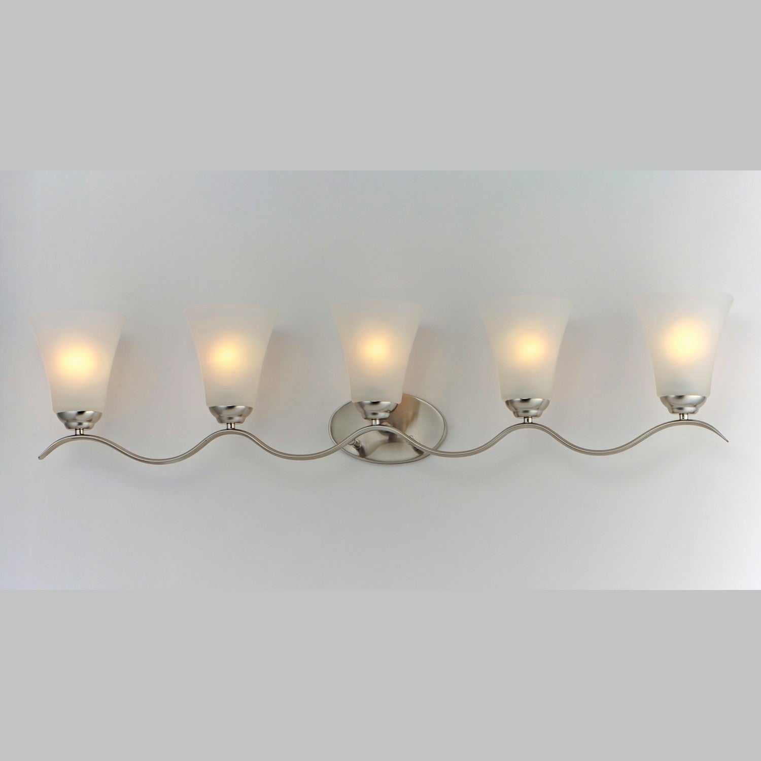 Maxim - 12085FTSN - Five Light Bath Vanity - Vital - Satin Nickel