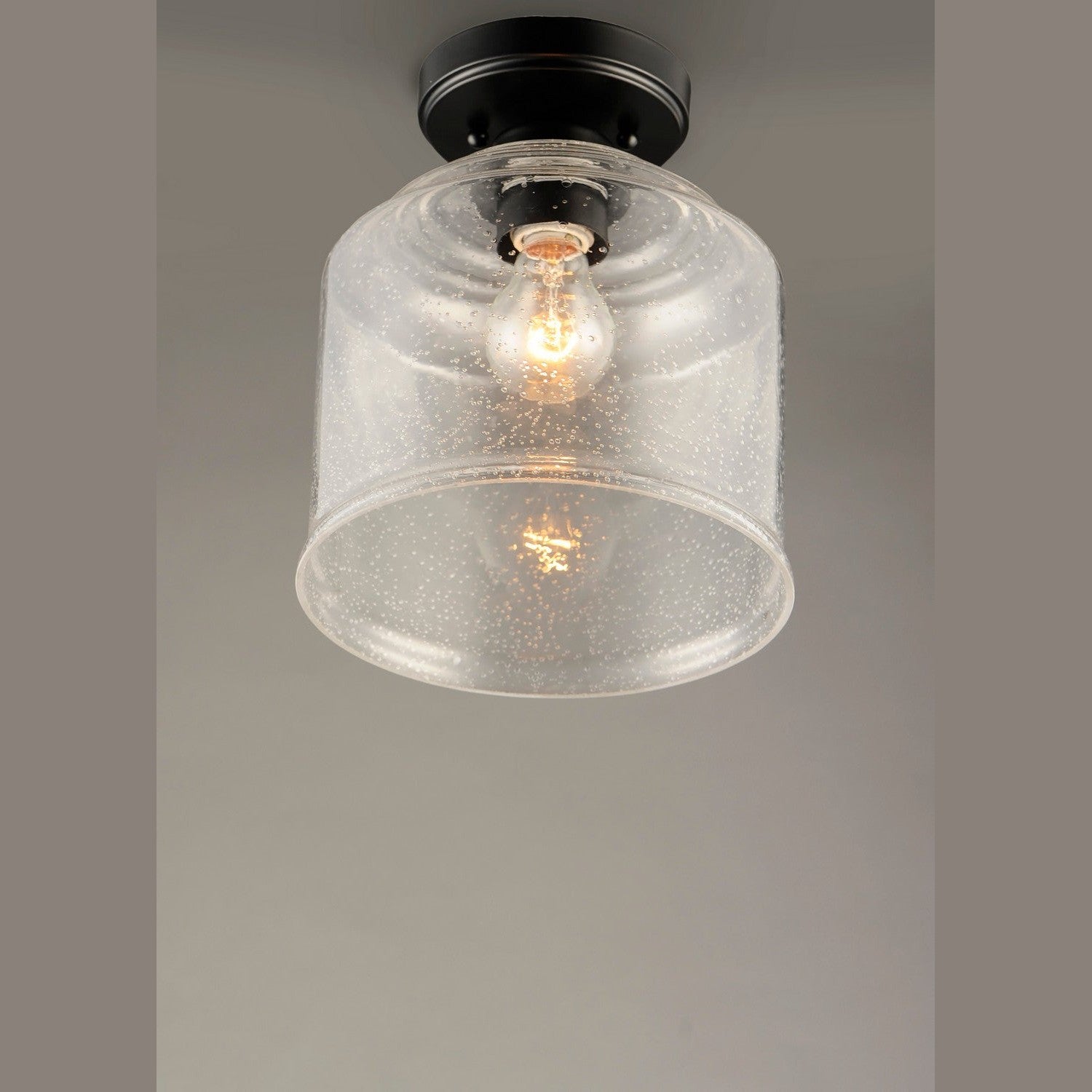 Maxim - 12270CDBK - One Light Semi-Flush Mount - Acadia - Black