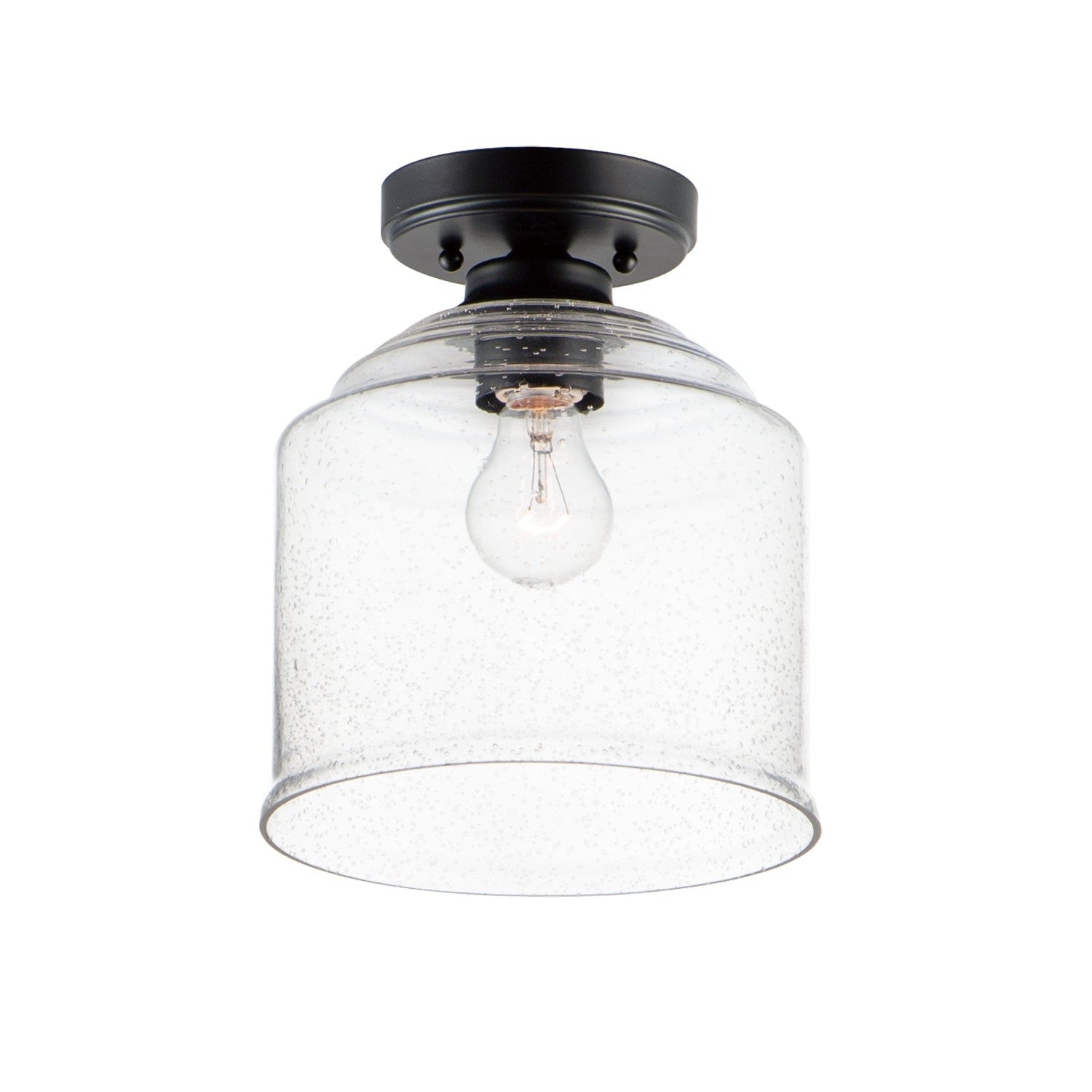 Maxim - 12270CDBK - One Light Semi-Flush Mount - Acadia - Black