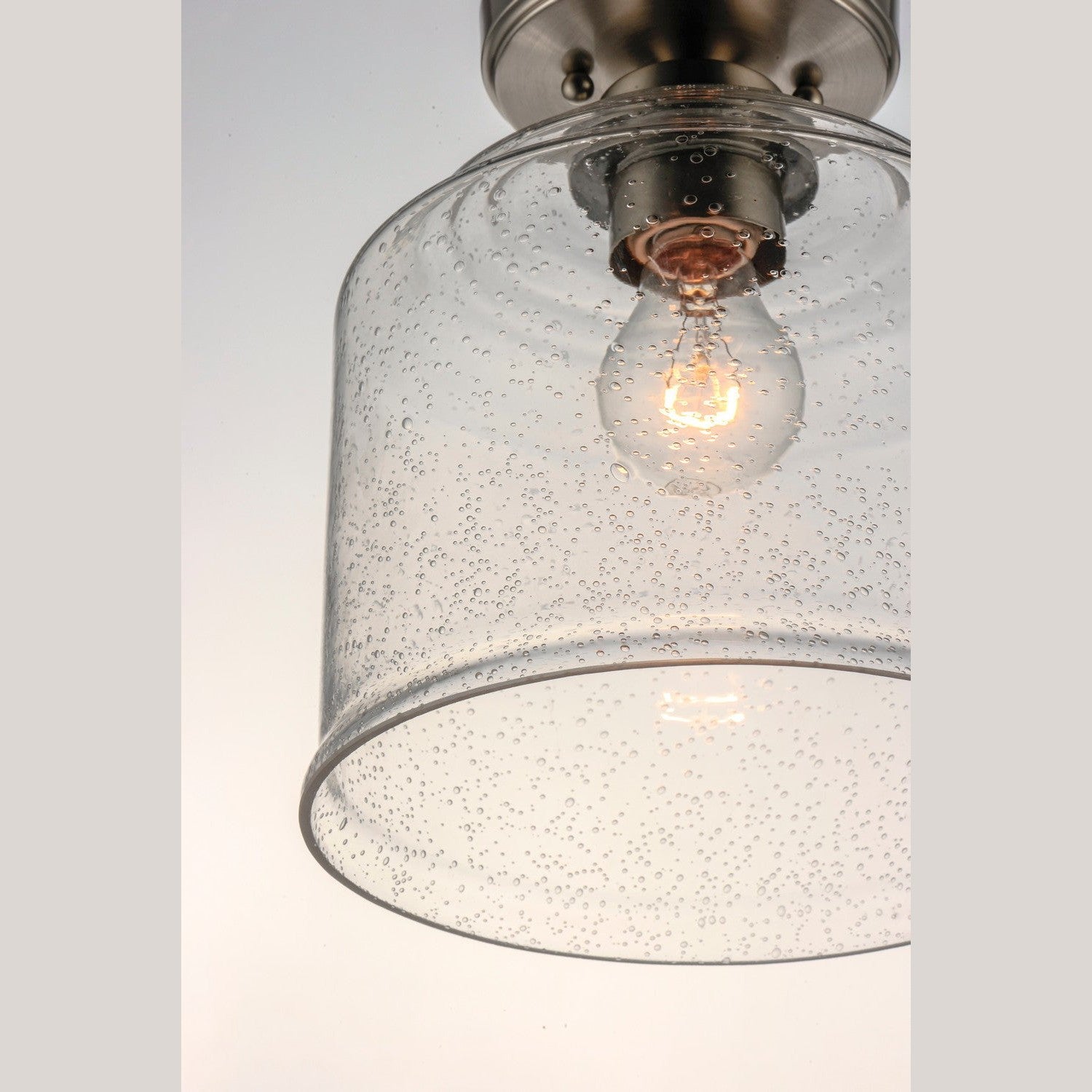 Maxim - 12270CDSN - One Light Semi-Flush Mount - Acadia - Satin Nickel