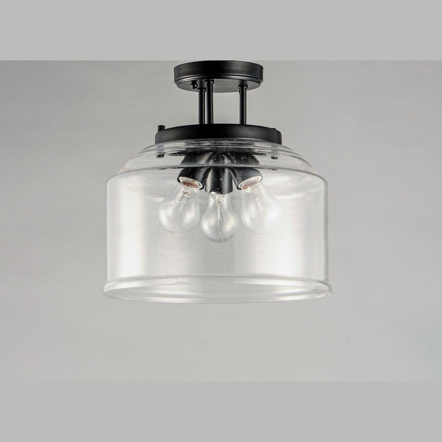 Maxim - 12271CDBK - Three Light Semi-Flush Mount - Acadia - Black