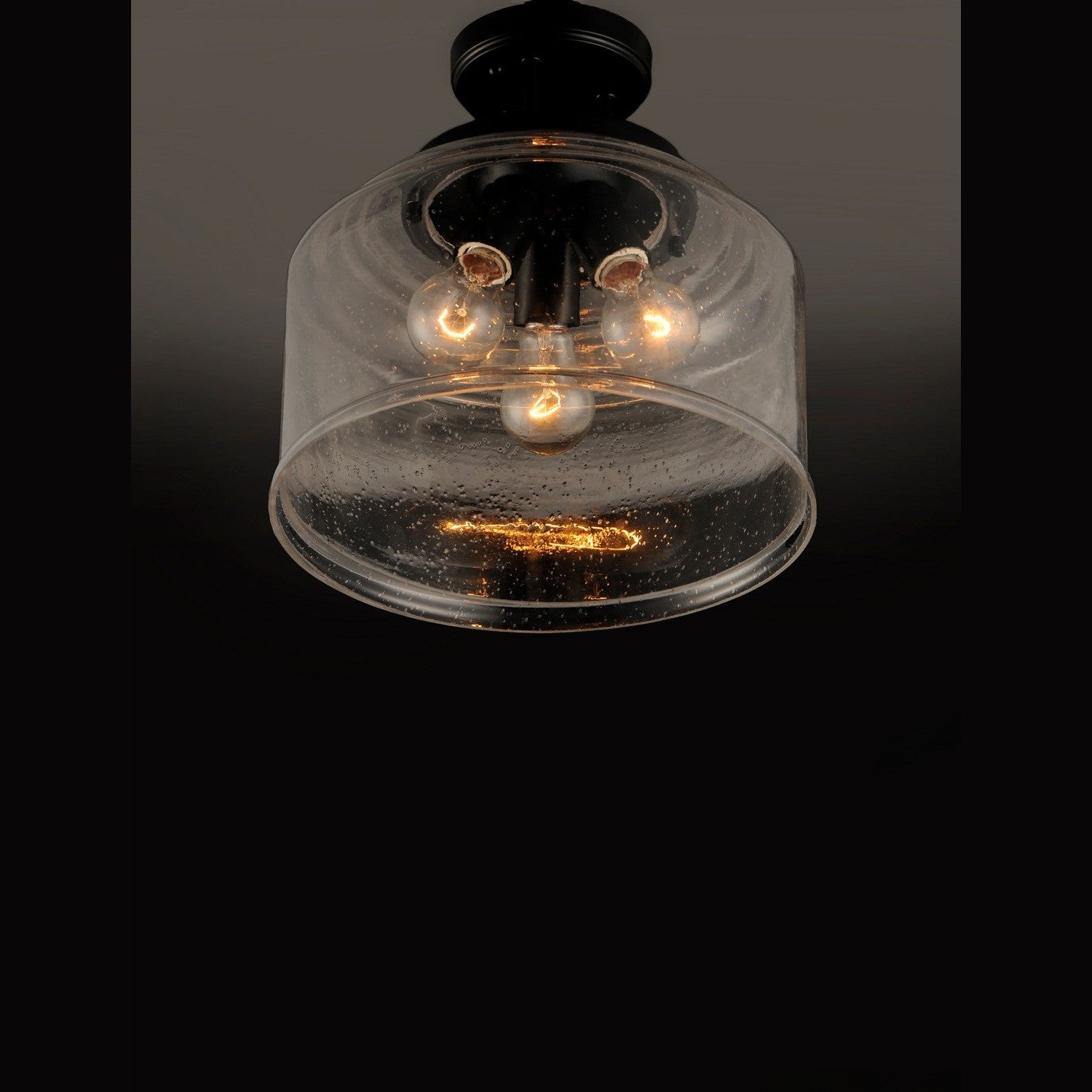 Maxim - 12271CDBK - Three Light Semi-Flush Mount - Acadia - Black