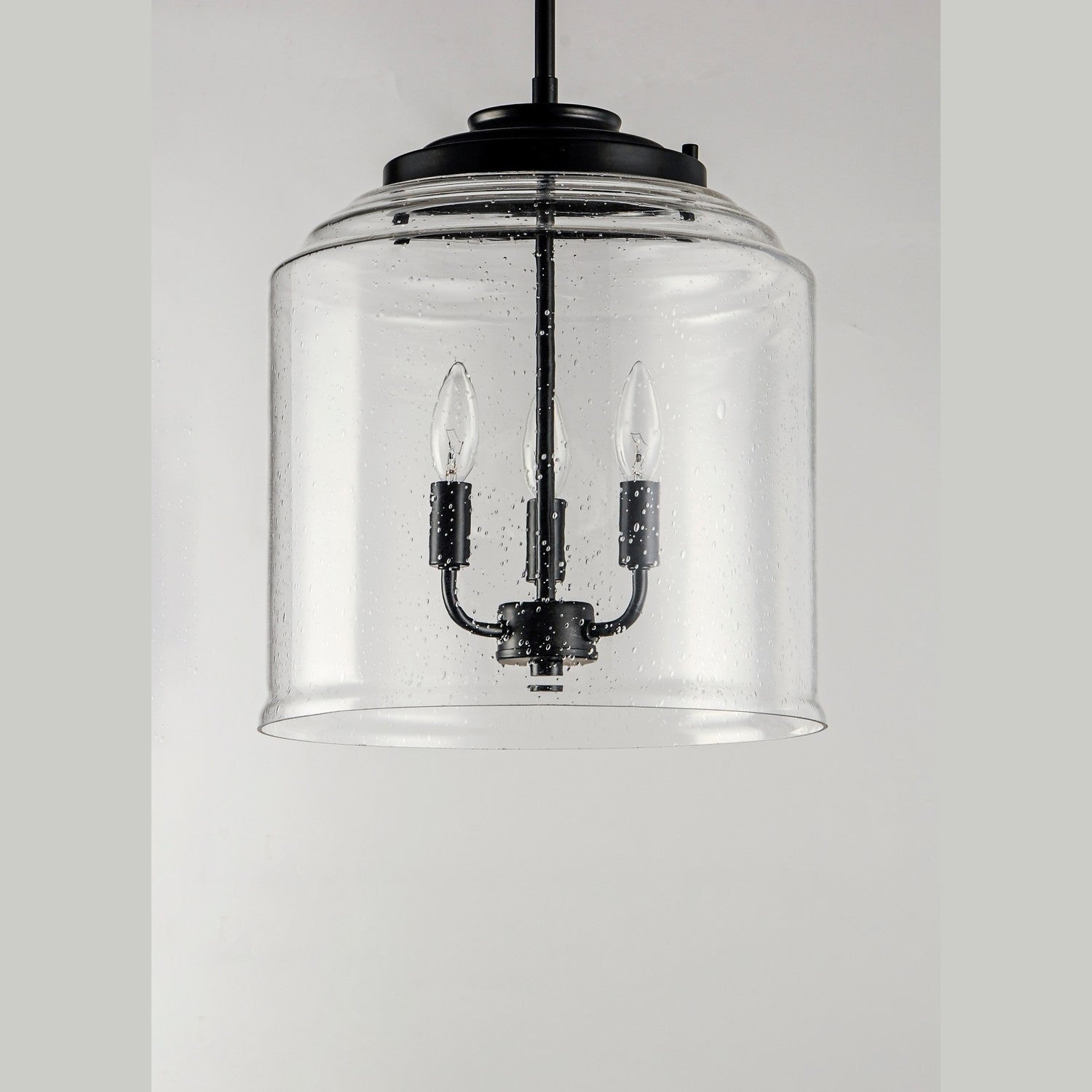 Maxim - 12273CDBK - Three Light Pendant - Acadia - Black