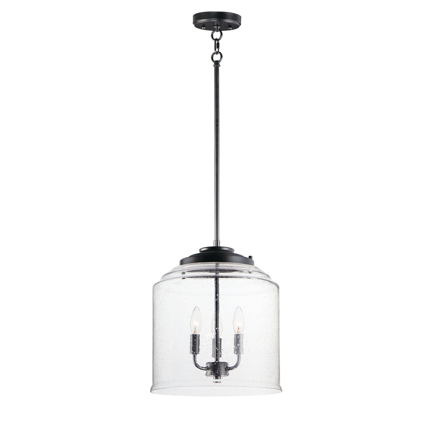 Maxim - 12273CDBK - Three Light Pendant - Acadia - Black