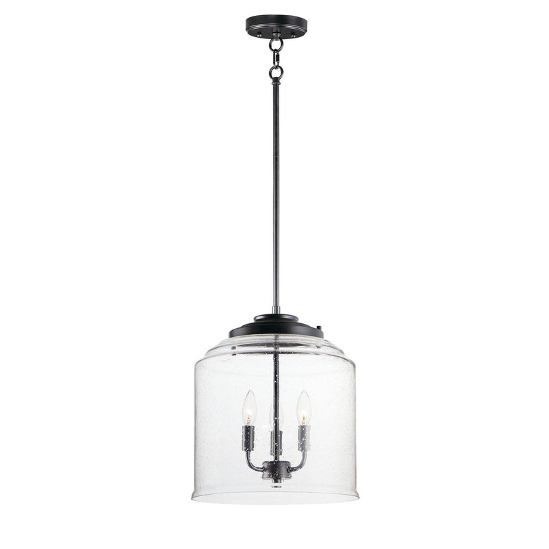 Maxim - 12273CDBK - Three Light Pendant - Acadia - Black