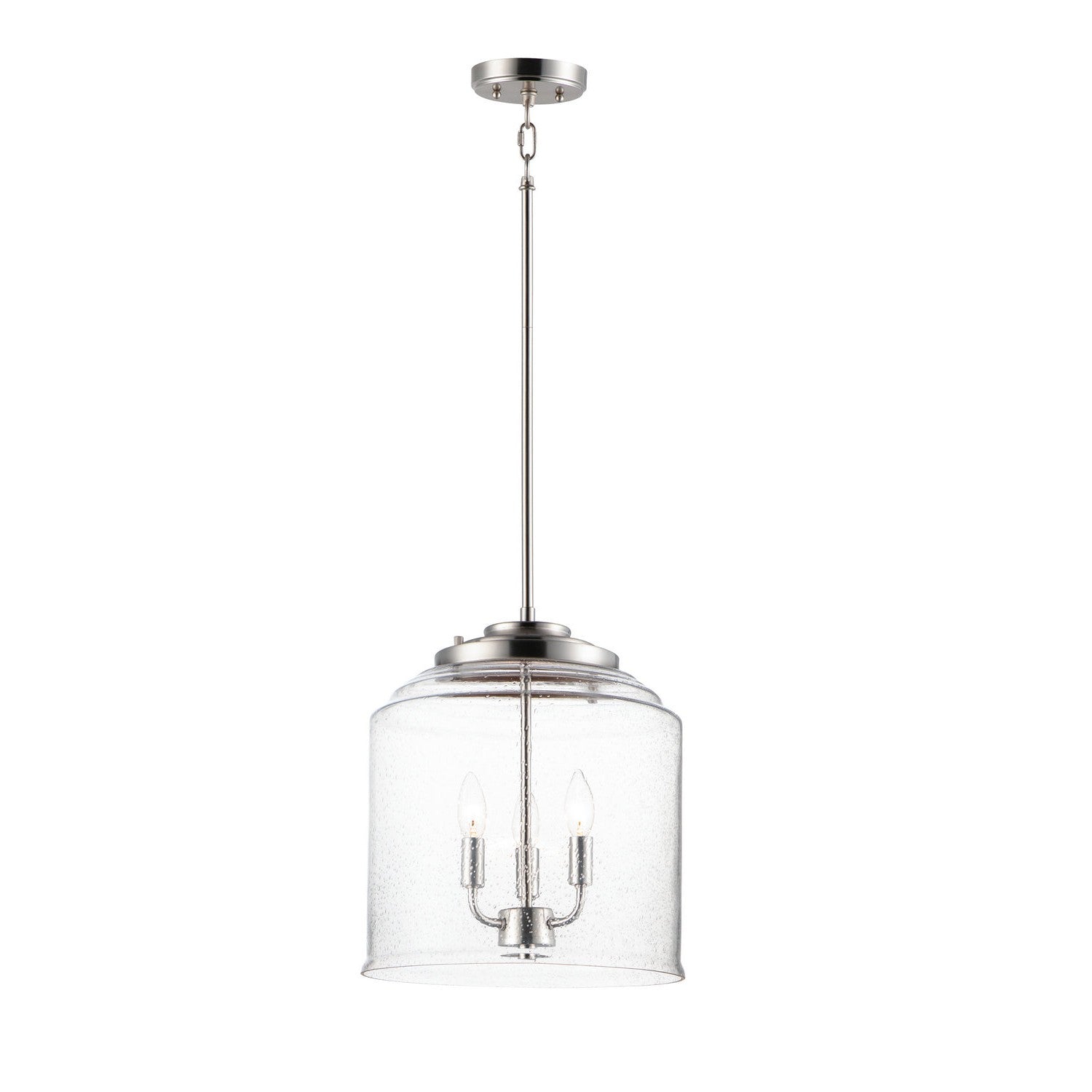 Maxim - 12273CDSN - Three Light Pendant - Acadia - Satin Nickel
