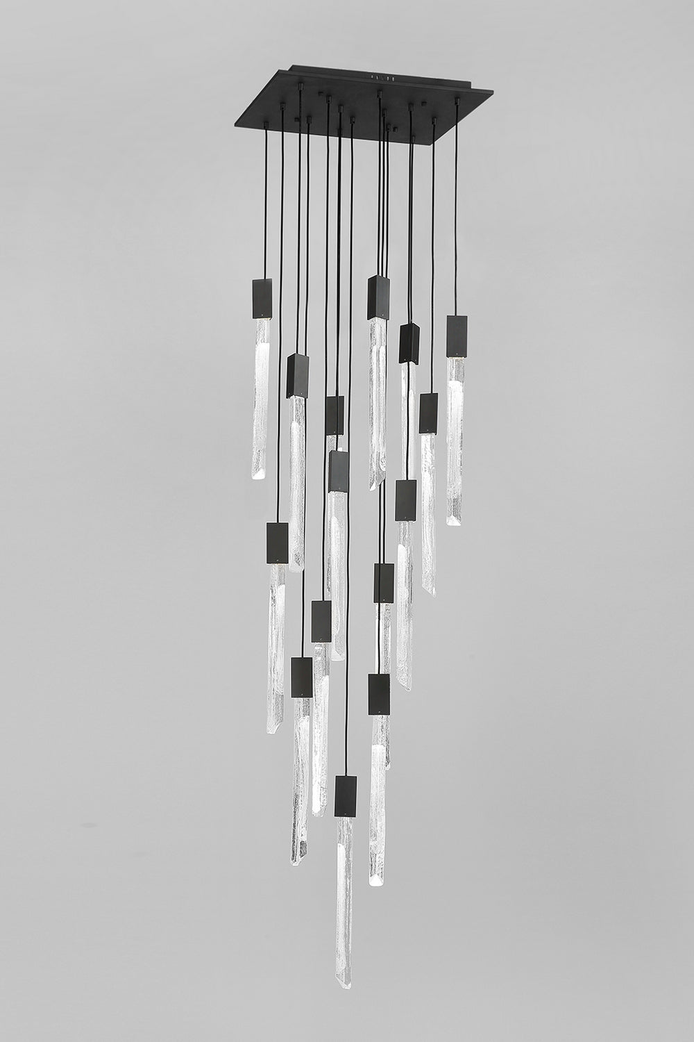 Avenue Lighting - HF5415-BLK - LED Pendant - Alpine - Black,White Marbleized Glass