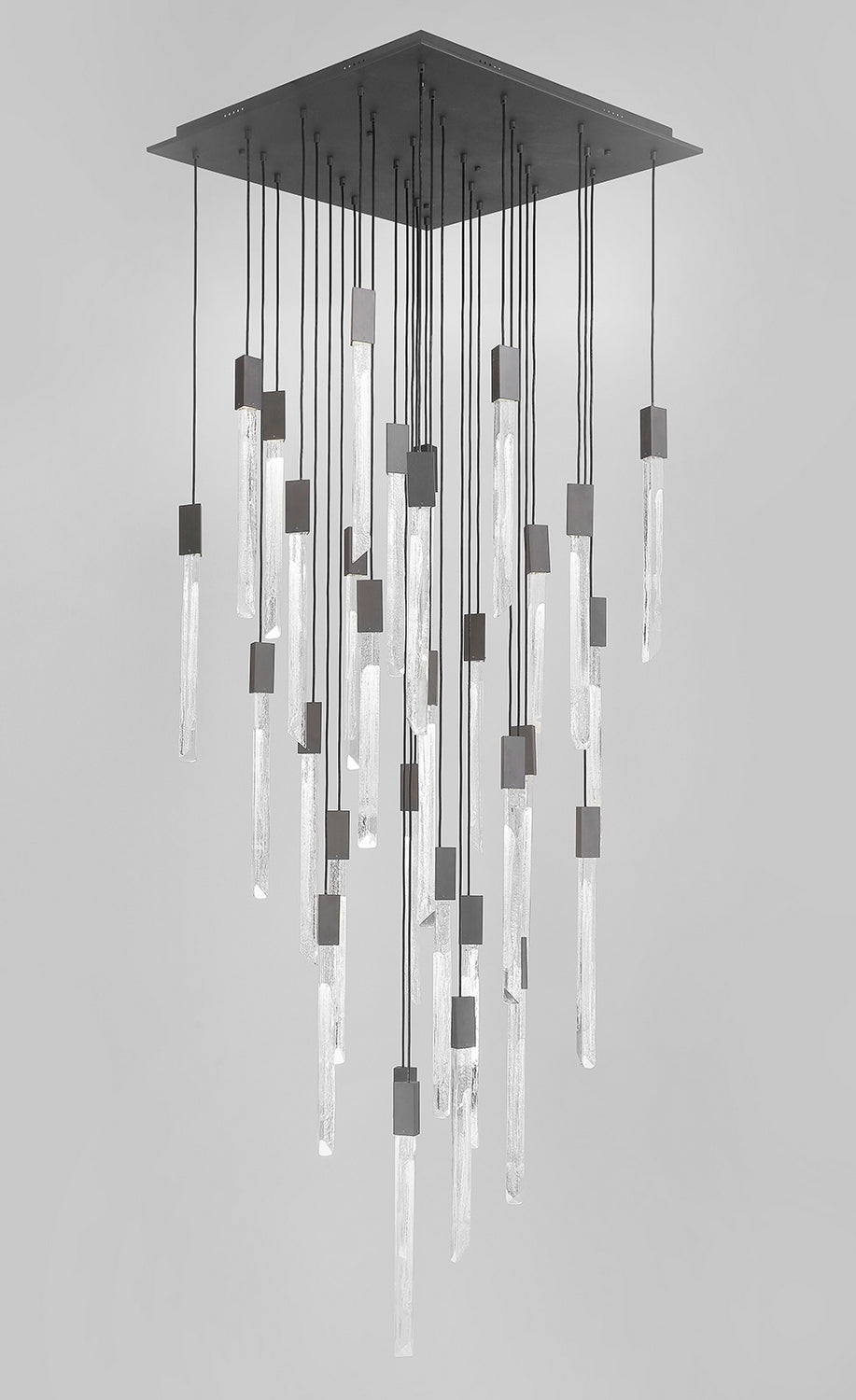 Avenue Lighting - HF5431-BLK - LED Pendant - Alpine - White Marbleized Glass