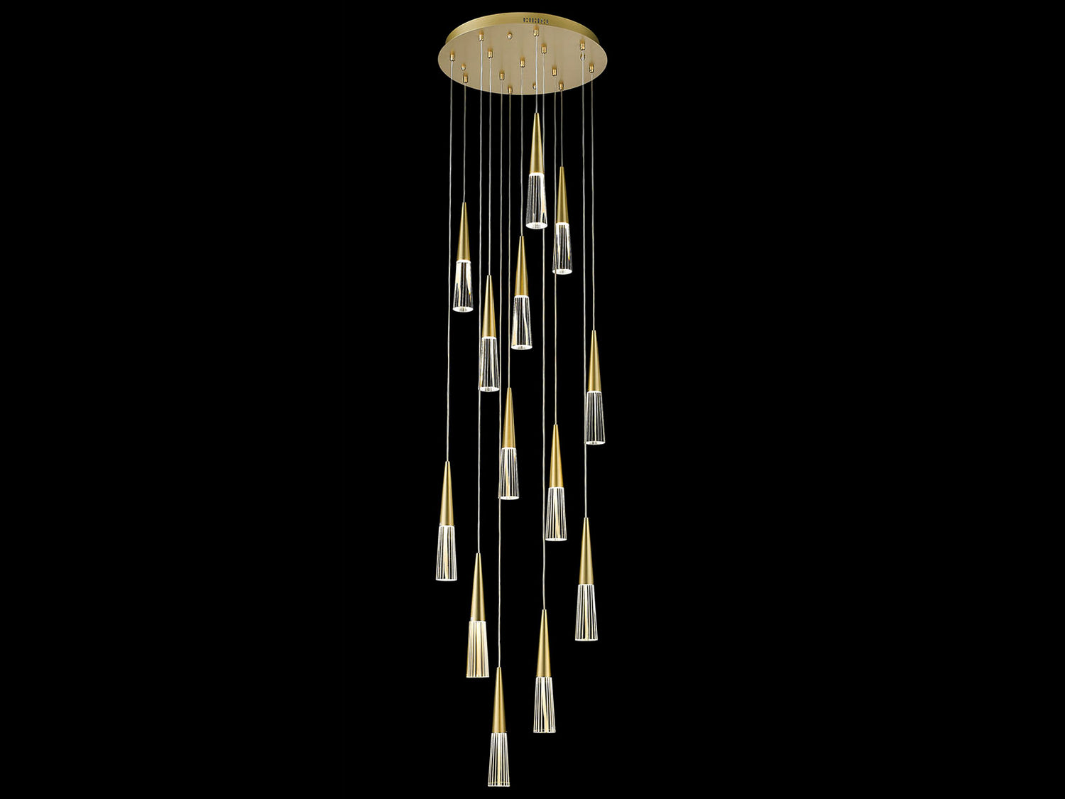 Avenue Lighting - HF7713-BB - LED Pendant - Encino - Brushed Brass