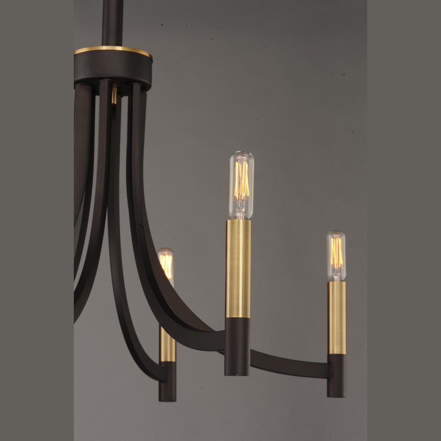 Maxim - 21526BZAB - Six Light Chandelier - Lyndon - Bronze / Antique Brass