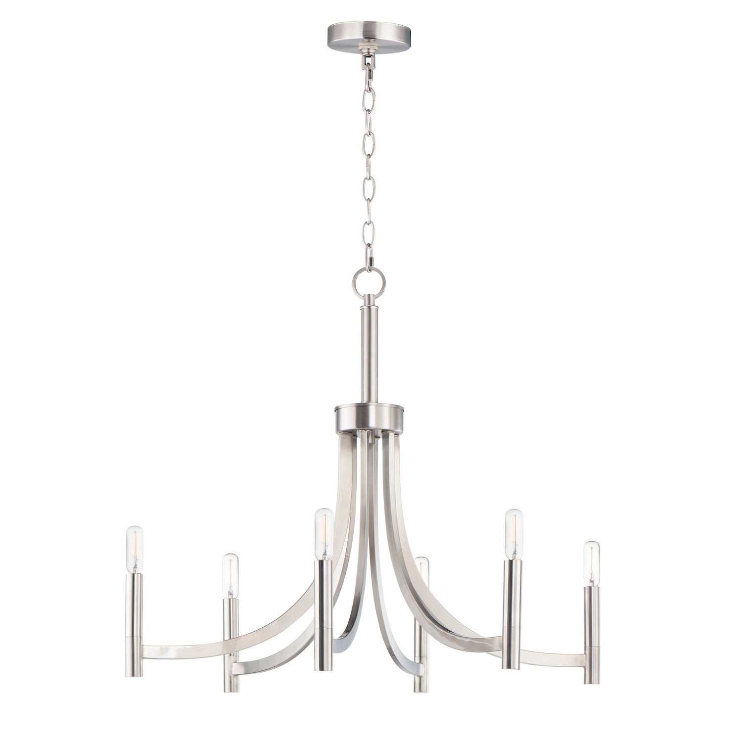 Maxim - 21526SN - Six Light Chandelier - Lyndon - Satin Nickel