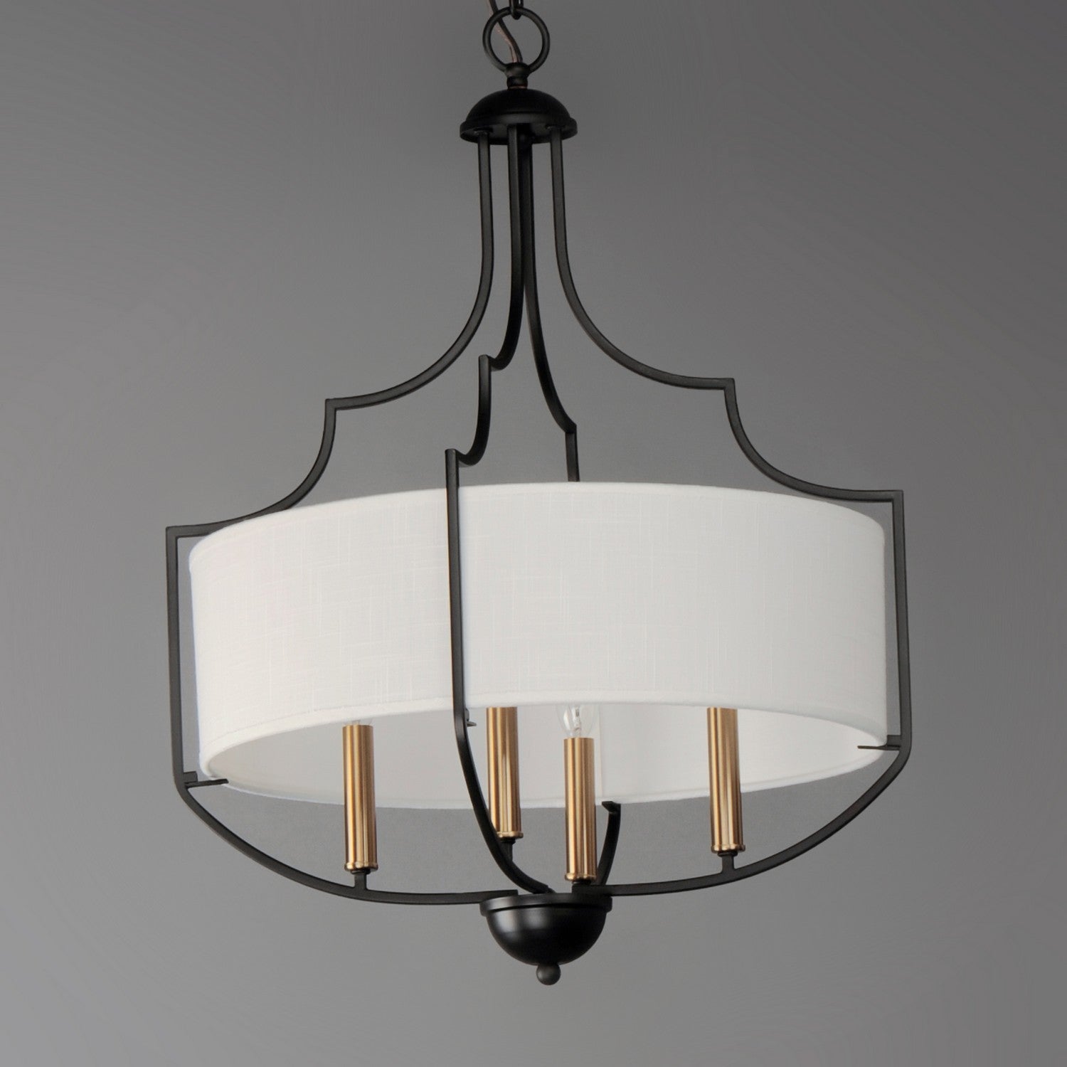 Maxim - 25284WLBZAB - Four Light Chandelier - Savant - Bronze / Antique Brass