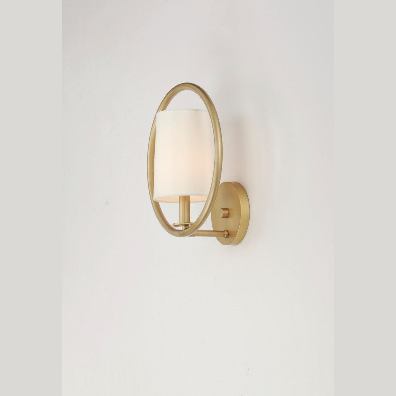 Maxim - 25291OFNAB - One Light Semi-Flush Mount - Meridian - Natural Aged Brass