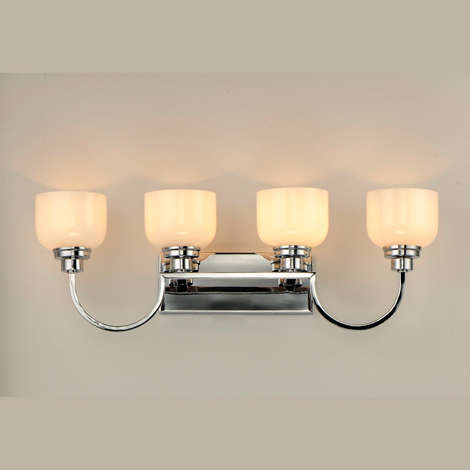 Maxim - 26064WTPC - Four Light Bath Vanity - Swale - Polished Chrome