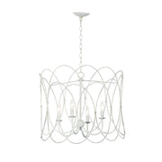 Maxim - 27594WWT - Four Light Chandelier - Trellis - Weathered White