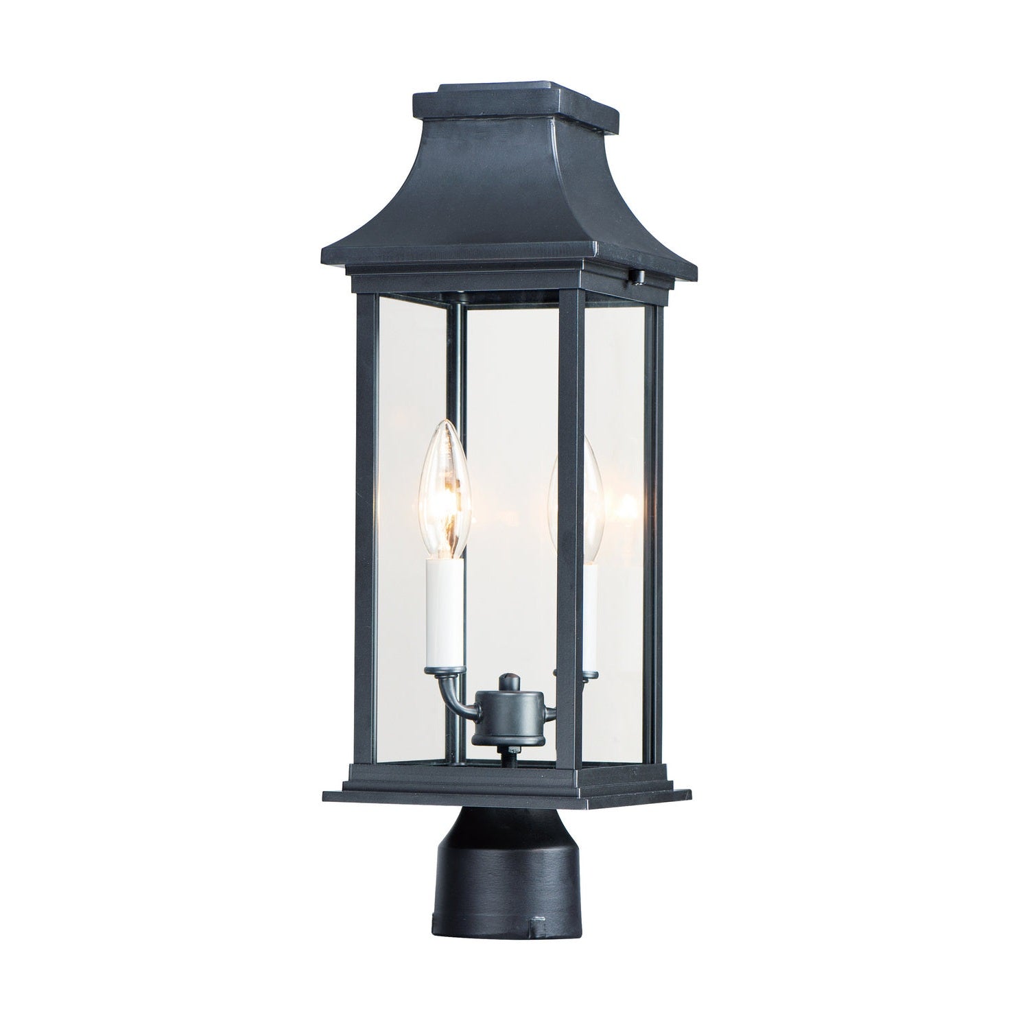 Maxim - 30020CLBK - Two Light Outdoor Post Mount - Vicksburg - Black