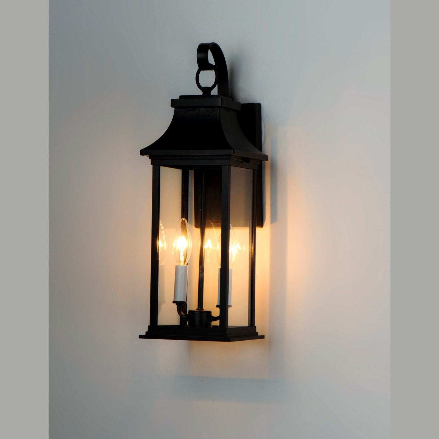 Maxim - 30023CLBK - Two Light Outdoor Wall Lantern - Vicksburg - Black