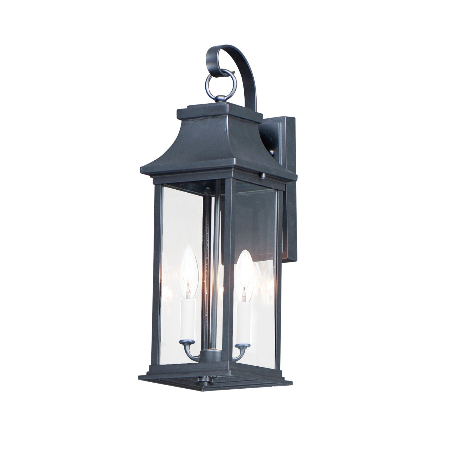 Maxim - 30023CLBK - Two Light Outdoor Wall Lantern - Vicksburg - Black