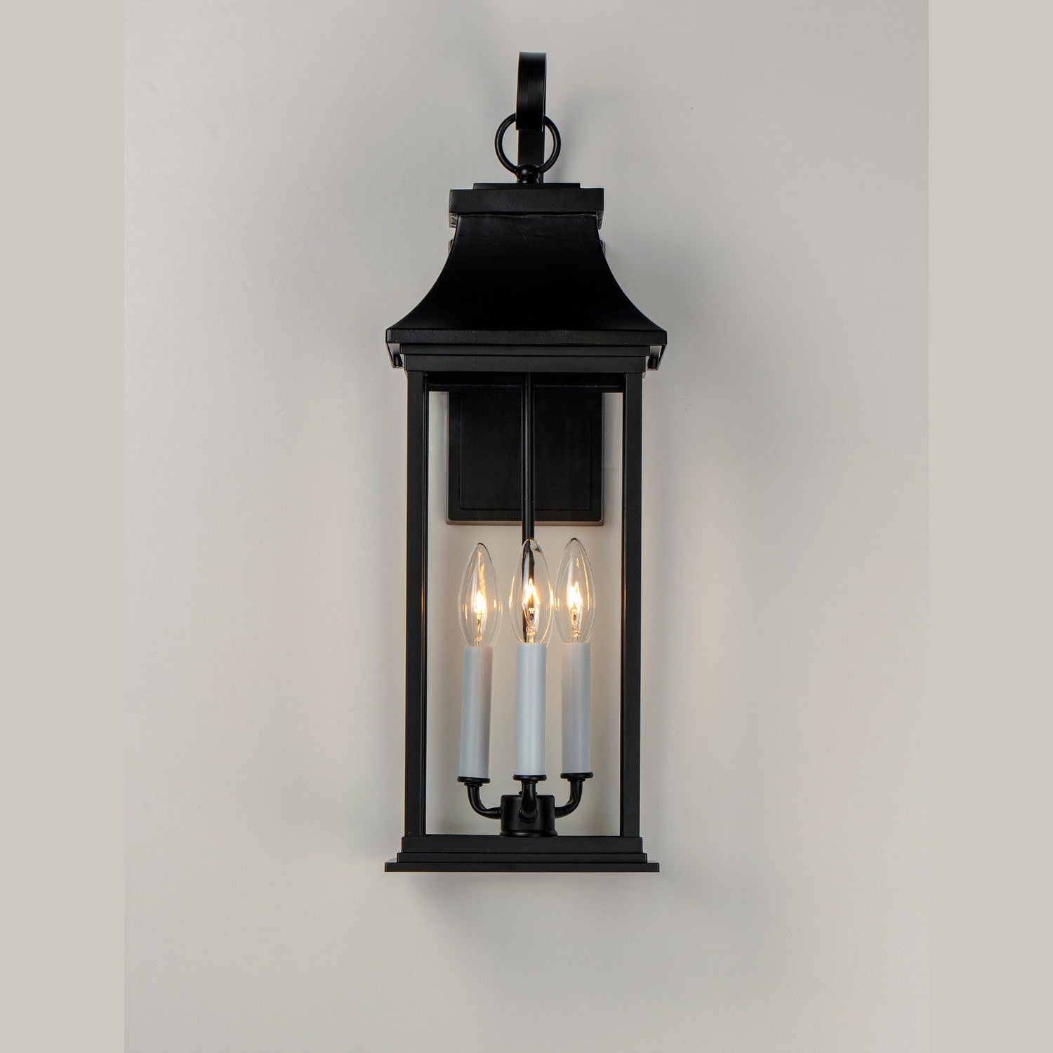 Maxim - 30024CLBK - Three Light Outdoor Wall Lantern - Vicksburg - Black