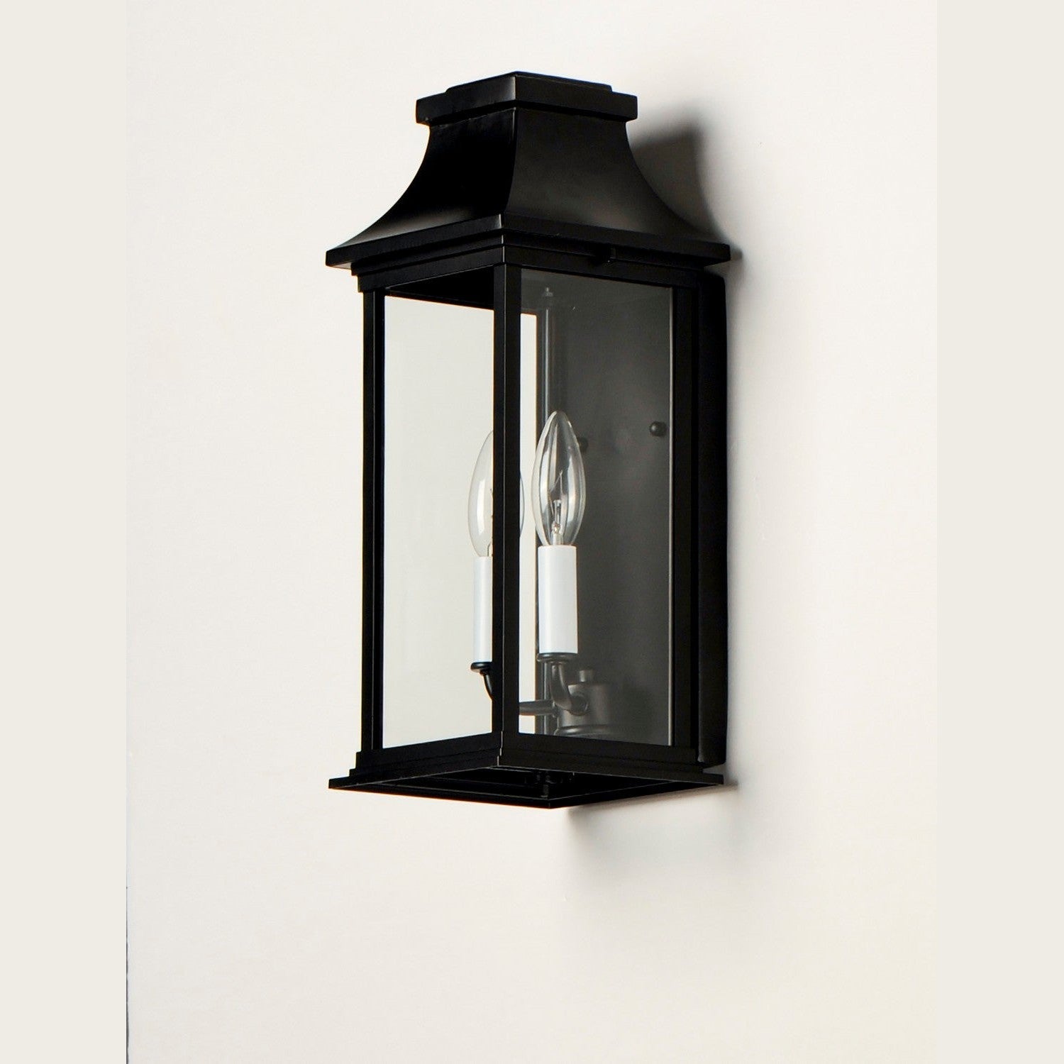 Maxim - 30025CLBK - Two Light Outdoor Wall Lantern - Vicksburg - Black