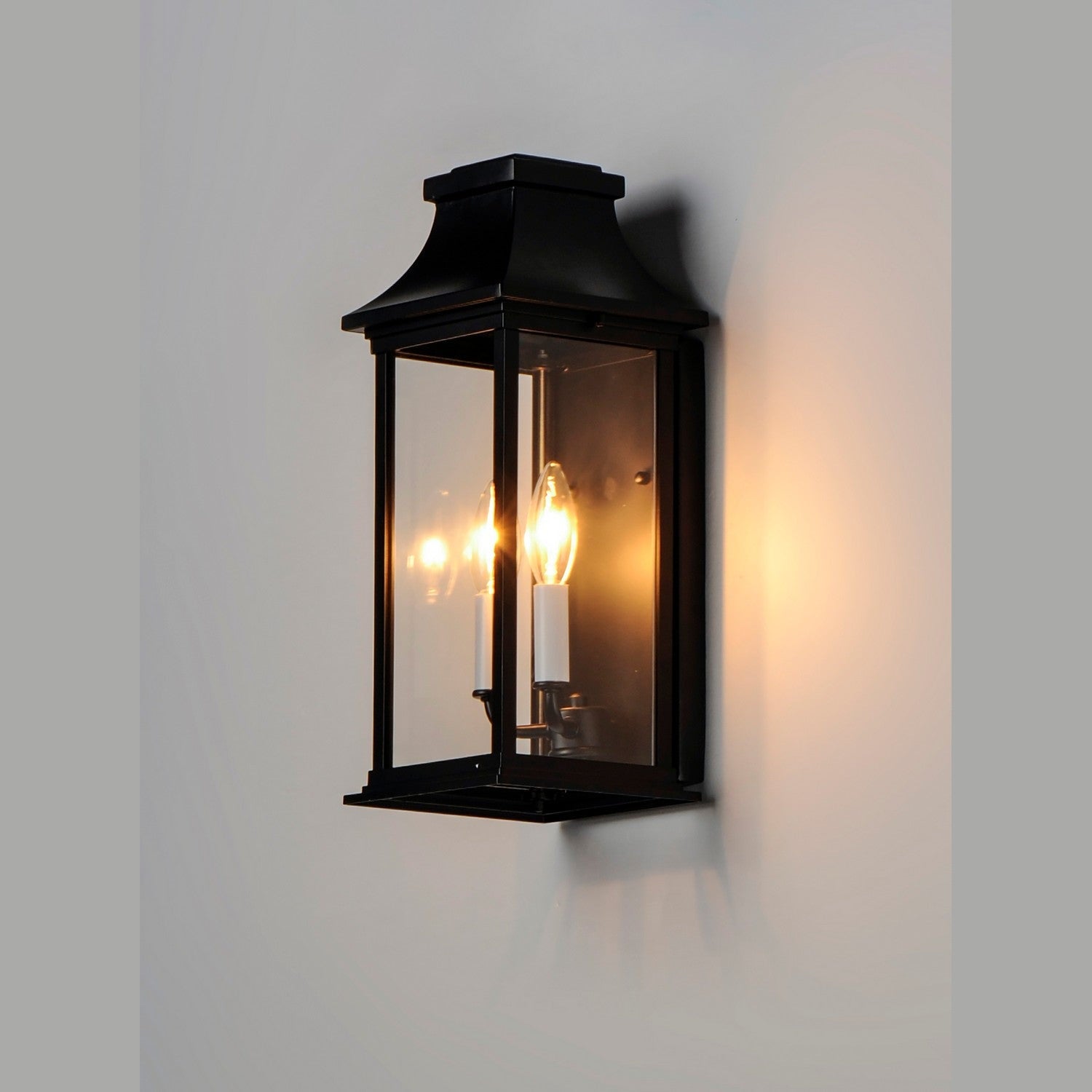 Maxim - 30025CLBK - Two Light Outdoor Wall Lantern - Vicksburg - Black