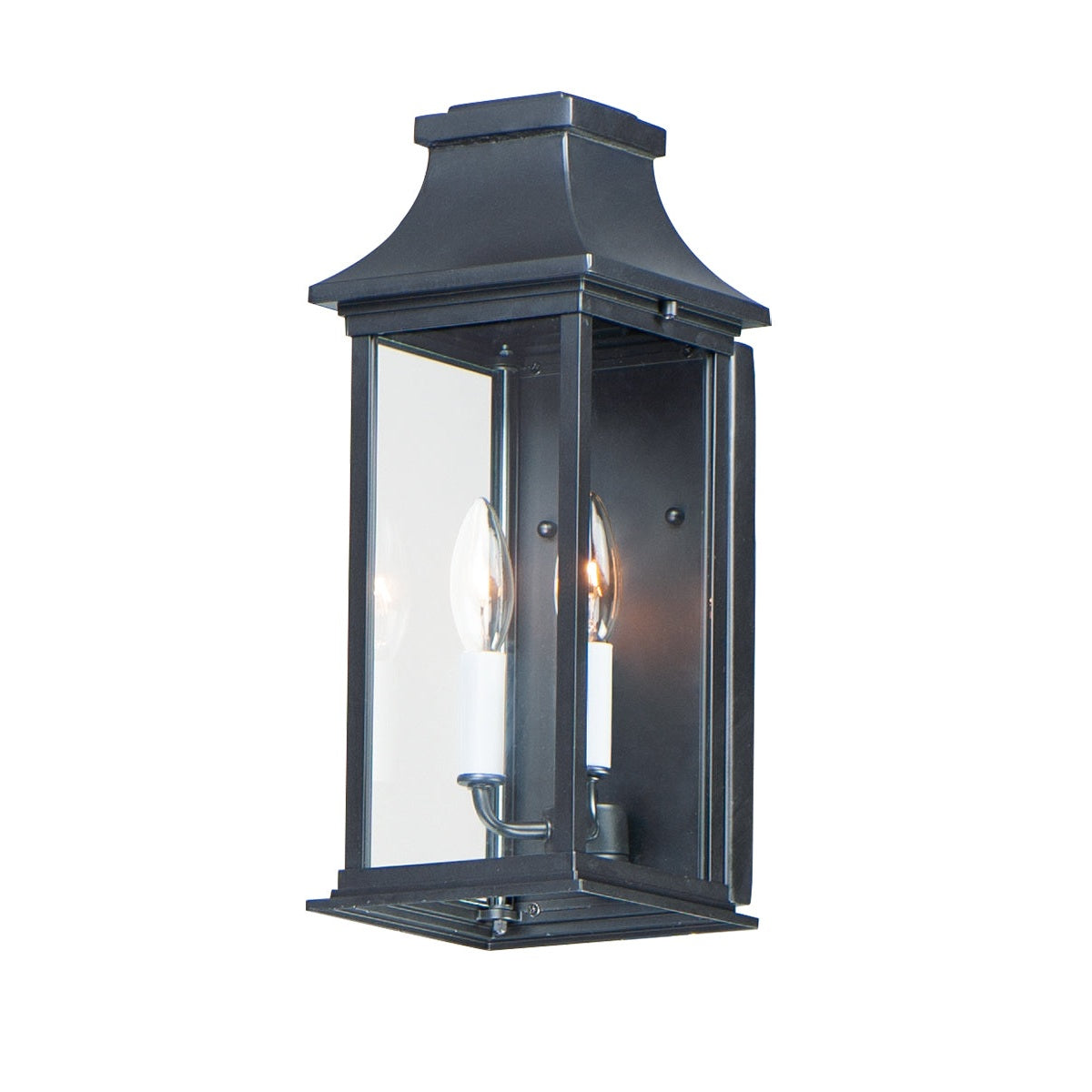 Maxim - 30025CLBK - Two Light Outdoor Wall Lantern - Vicksburg - Black