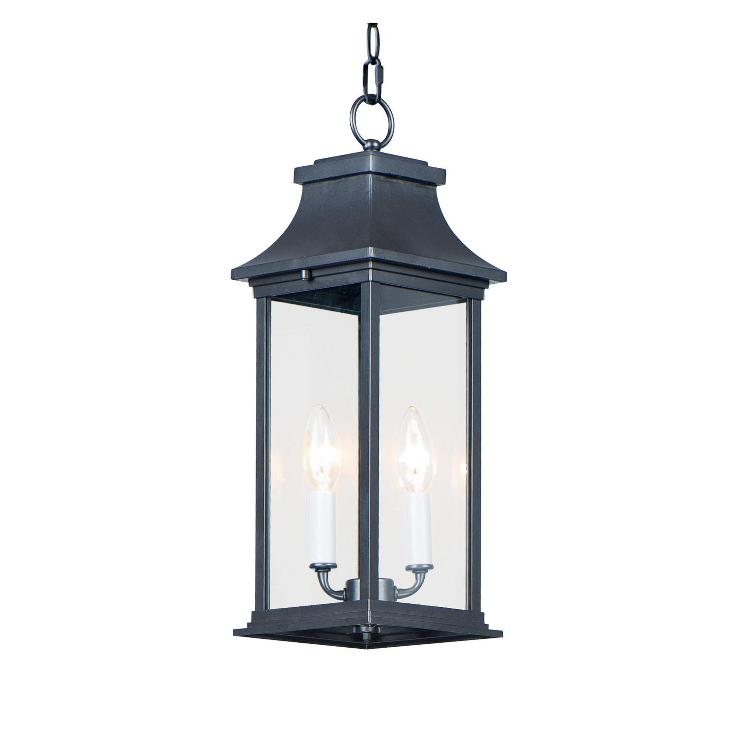 Maxim - 30029CLBK - Two Light Outdoor Hanging Lantern - Vicksburg - Black