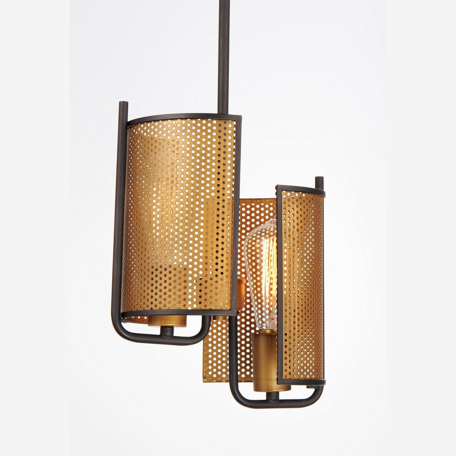Maxim - 31219OIAB - Two Light Pendant - Caspian - Oil Rubbed Bronze / Antique Brass