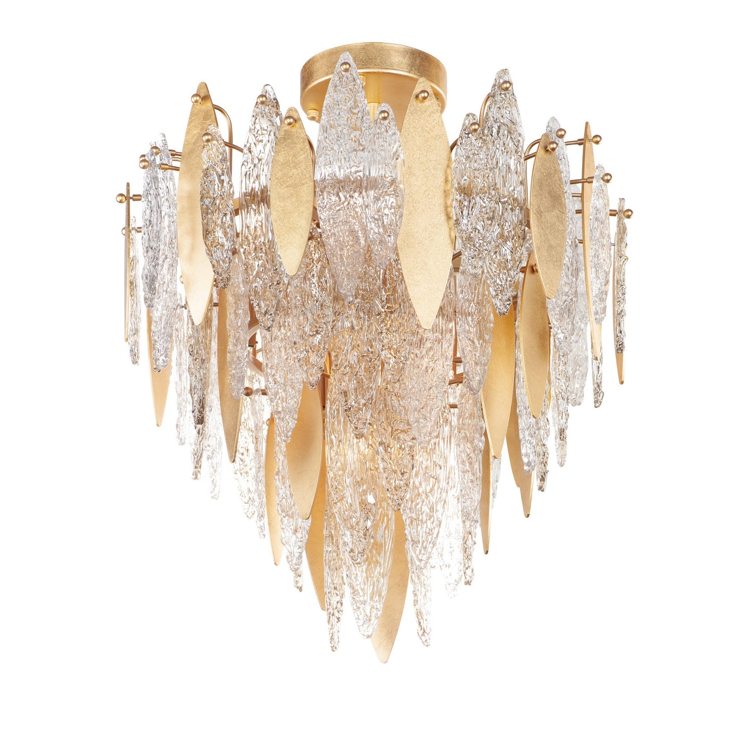 Maxim - 32320CLCMPGL - Ten Light Flush Mount - Majestic - Gold Leaf