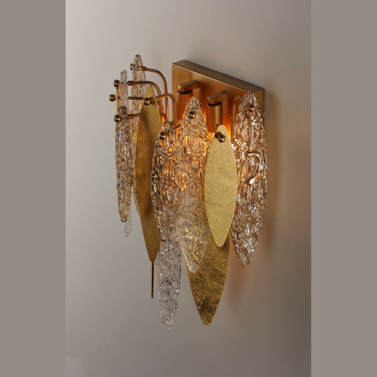 Maxim - 32322CLCMPGL - Three Light Wall Sconce - Majestic - Gold Leaf