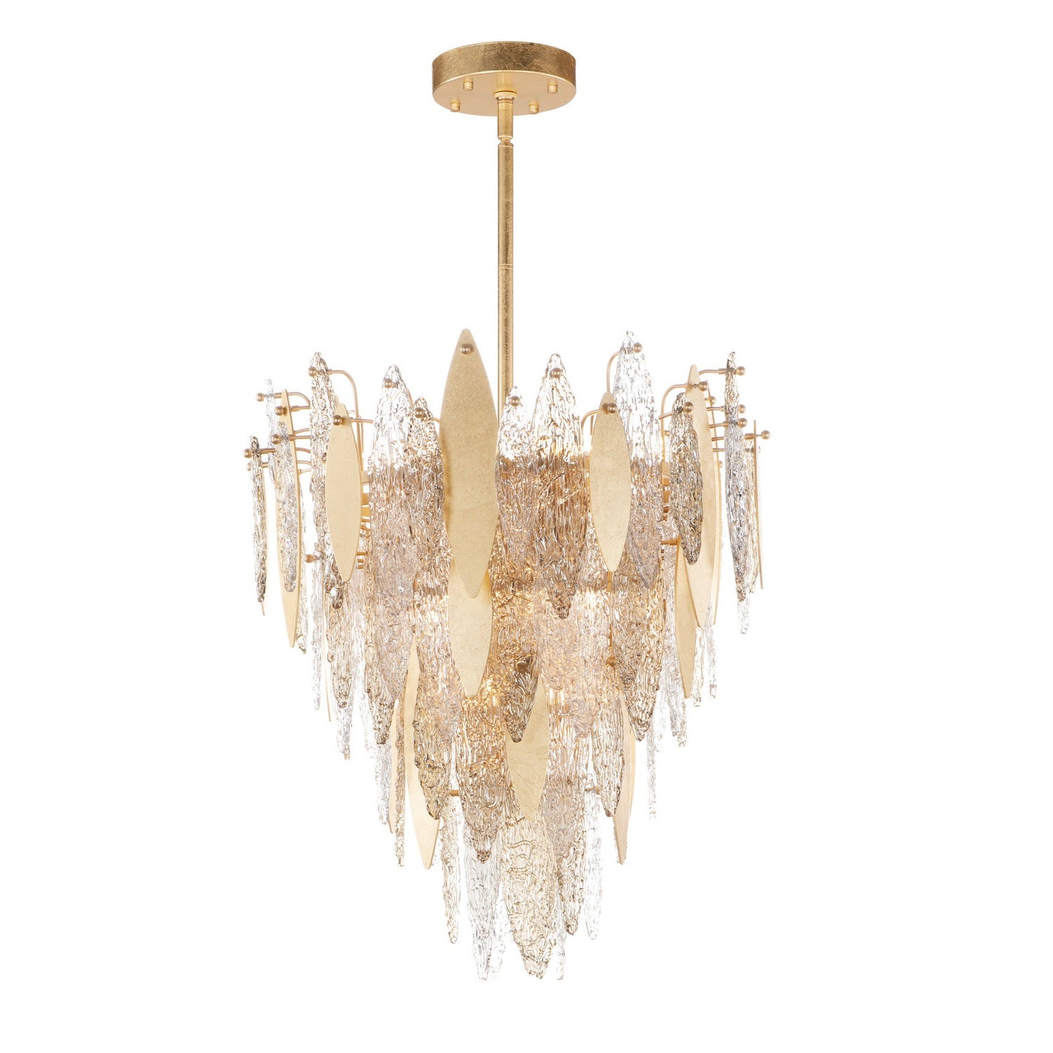 Maxim - 32325CLCMPGL - 12 Light Chandelier - Majestic - Gold Leaf
