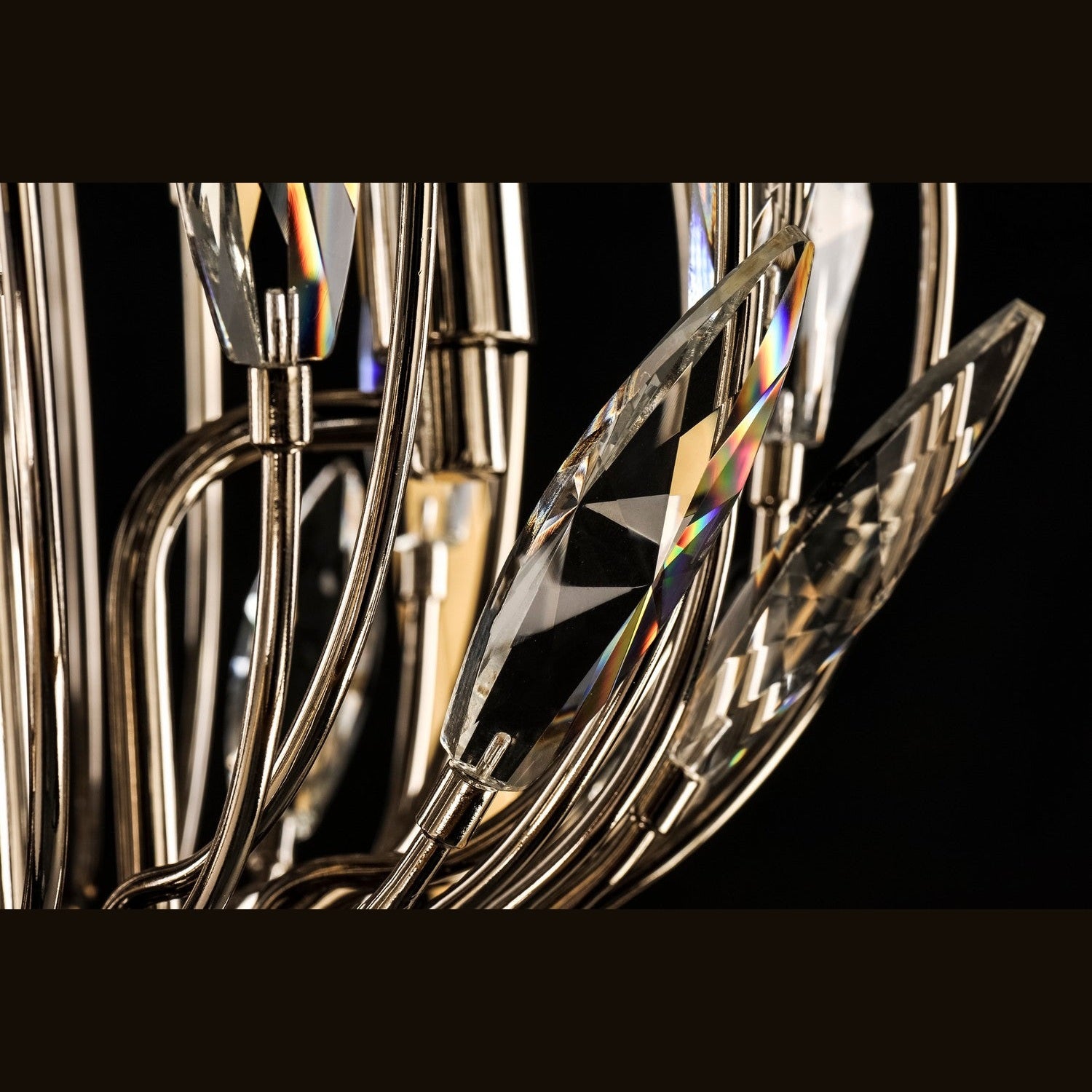 Maxim - 32406BCPNGL - Six Light Pendant - Bouquet - Polished Nickel / Gold Leaf